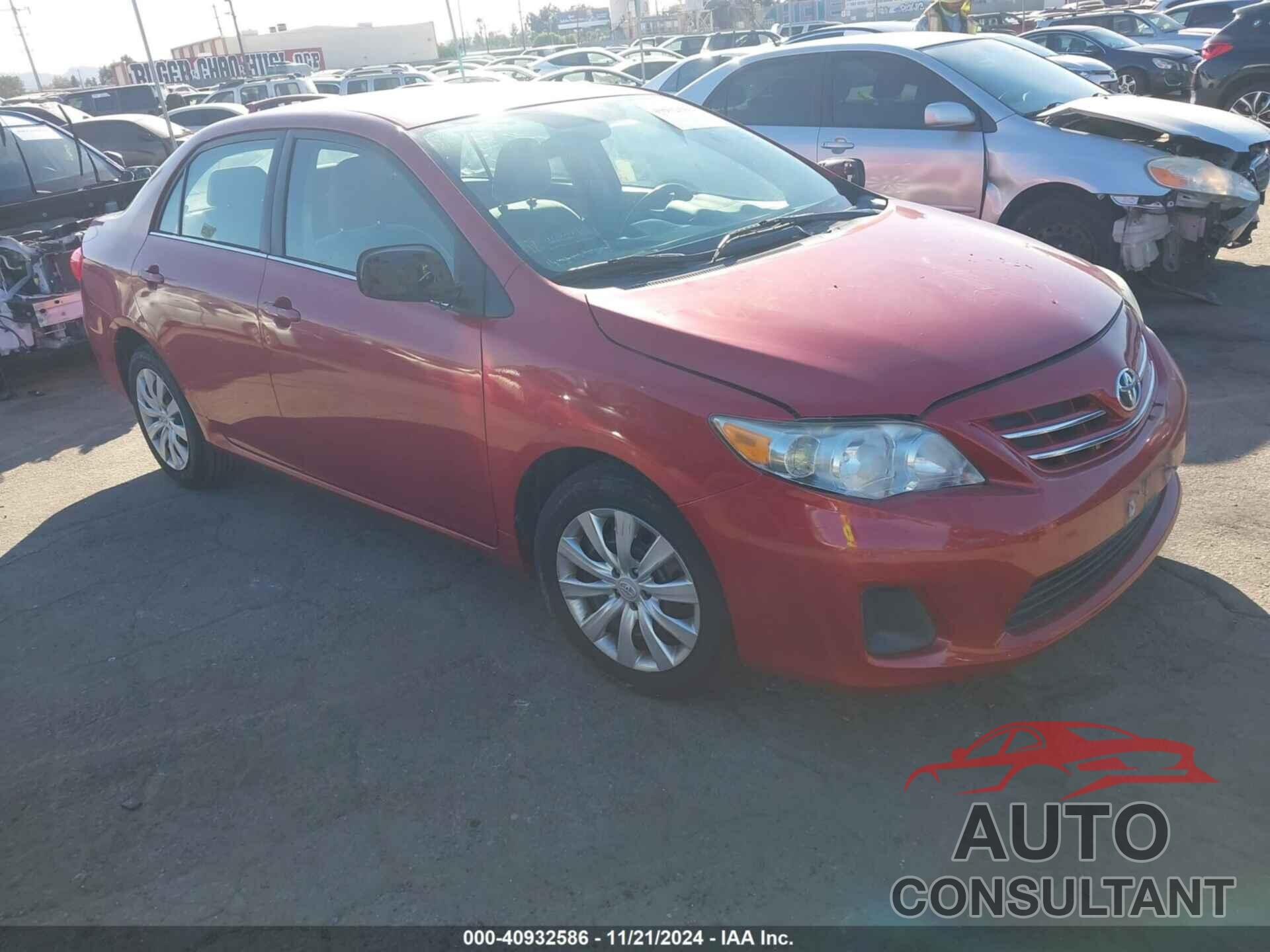 TOYOTA COROLLA 2013 - 5YFBU4EE0DP221733