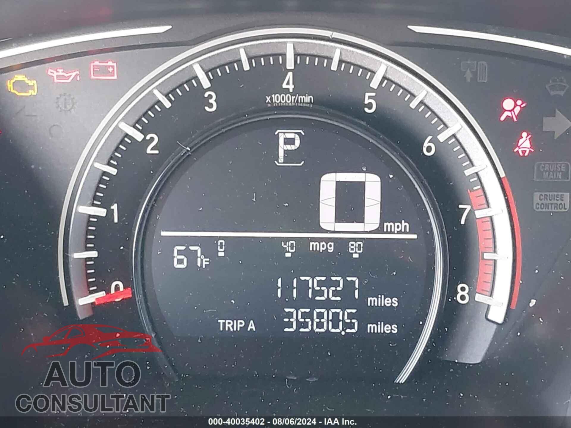 HONDA CIVIC 2018 - 2HGFC2F54JH545178