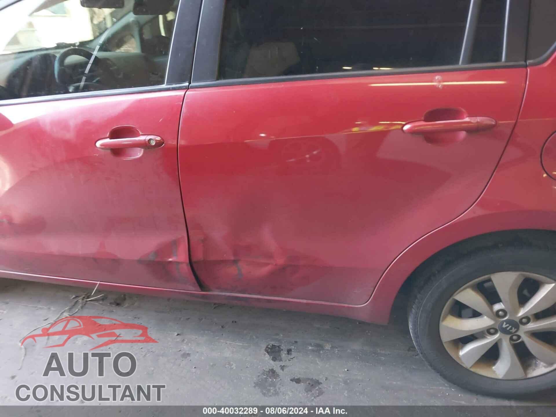KIA RIO 2016 - KNADN4A37G6586851