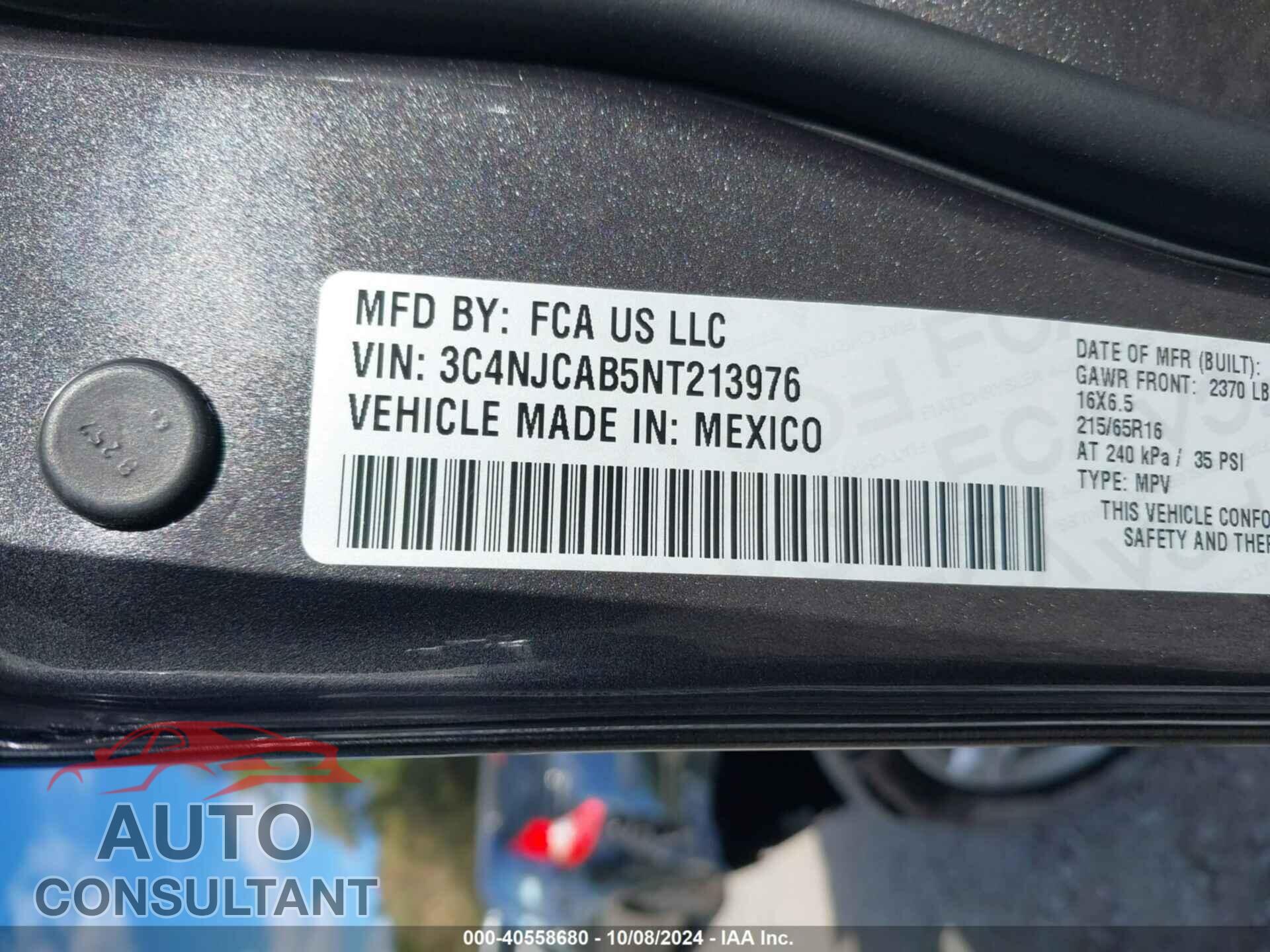 JEEP COMPASS 2022 - 3C4NJCAB5NT213976