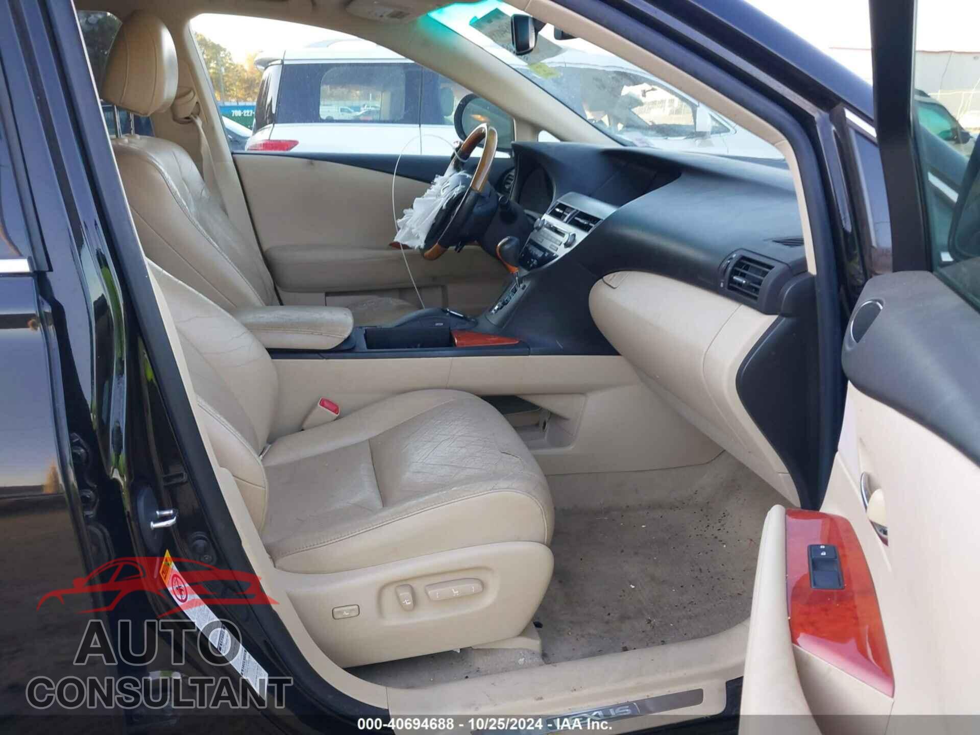 LEXUS RX 350 2011 - 2T2BK1BA7BC084174