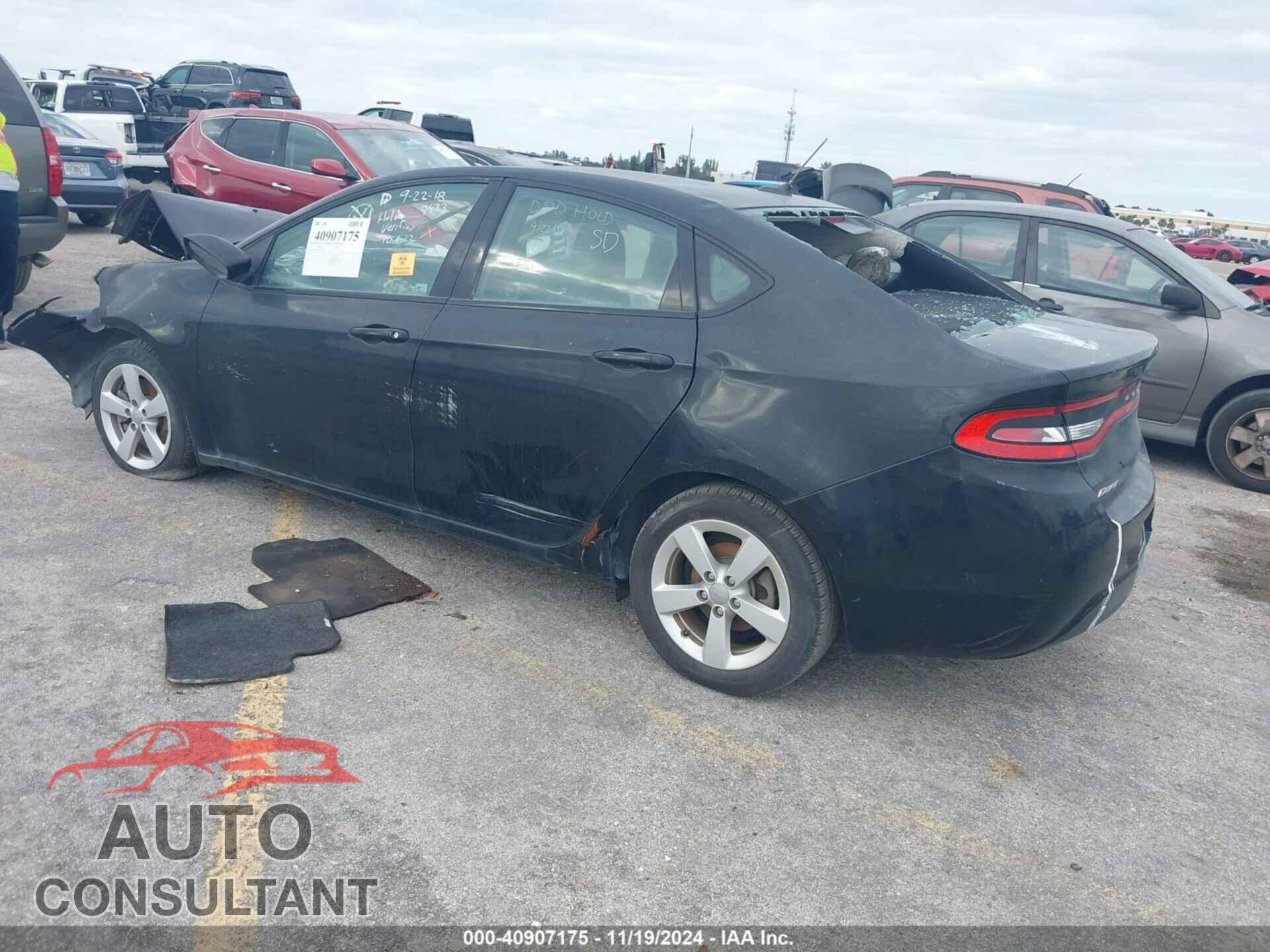 DODGE DART 2015 - 1C3CDFBB4FD128833