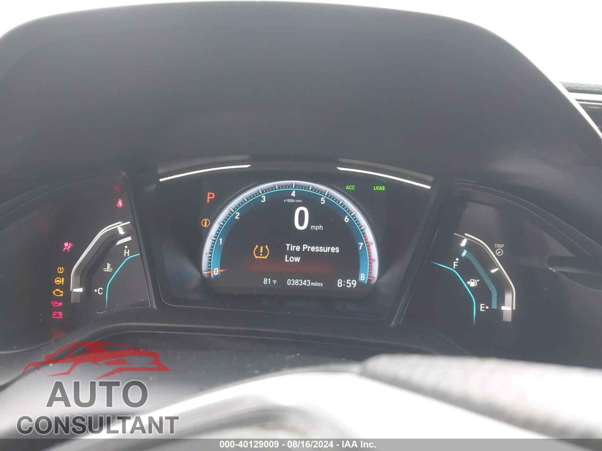 HONDA CIVIC 2020 - 19XFC2F66LE015977