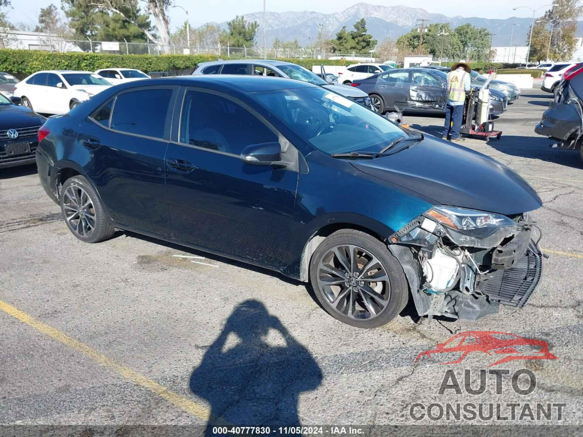 TOYOTA COROLLA 2019 - 2T1BURHE1KC127107