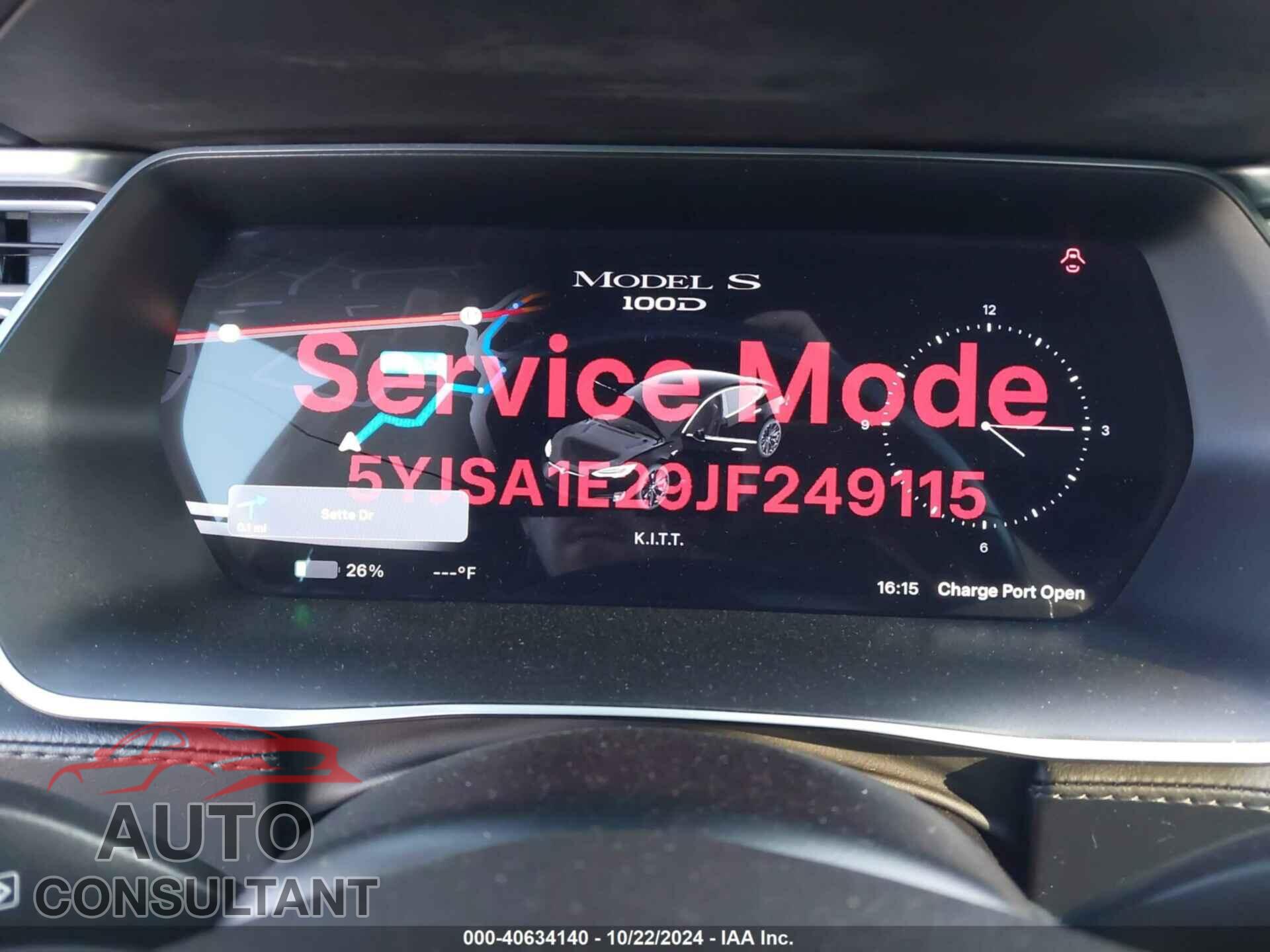 TESLA MODEL S 2018 - 5YJSA1E29JF249115