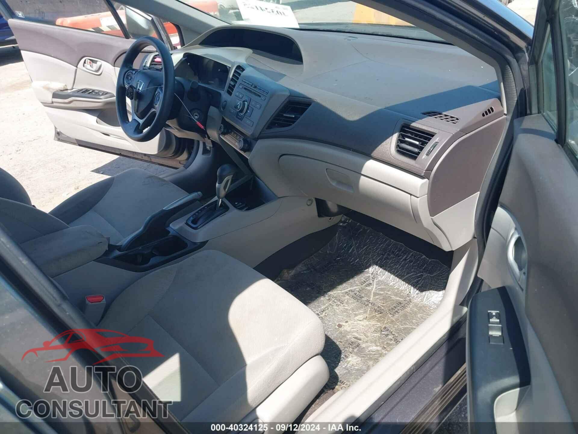 HONDA CIVIC 2012 - 19XFB2F55CE392293