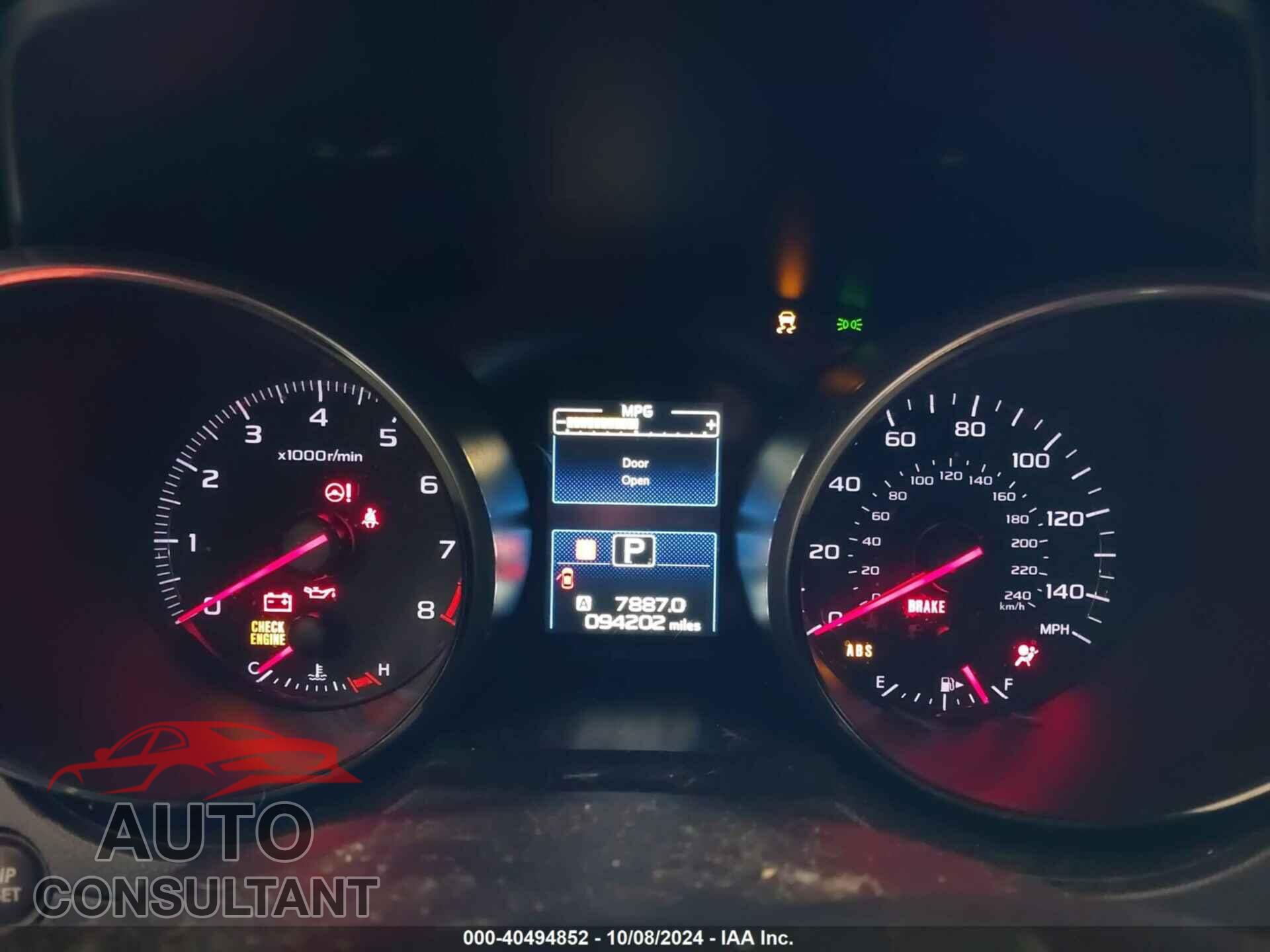 SUBARU LEGACY 2016 - 4S3BNBA67G3032154