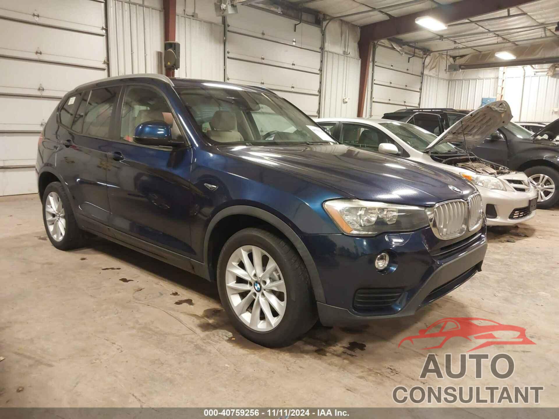 BMW X3 2016 - 5UXWX9C58G0D78144