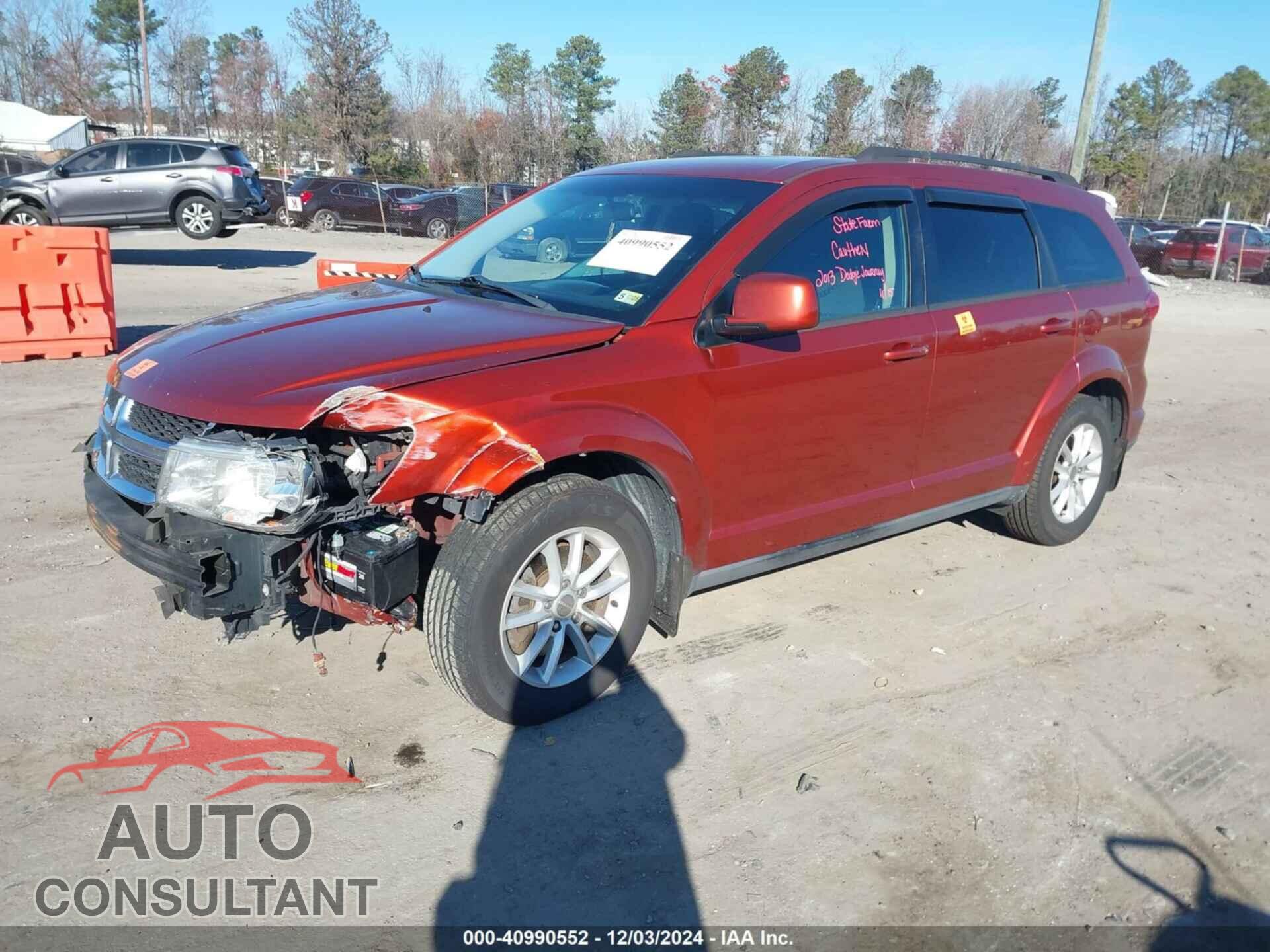 DODGE JOURNEY 2013 - 3C4PDDBG3DT623898
