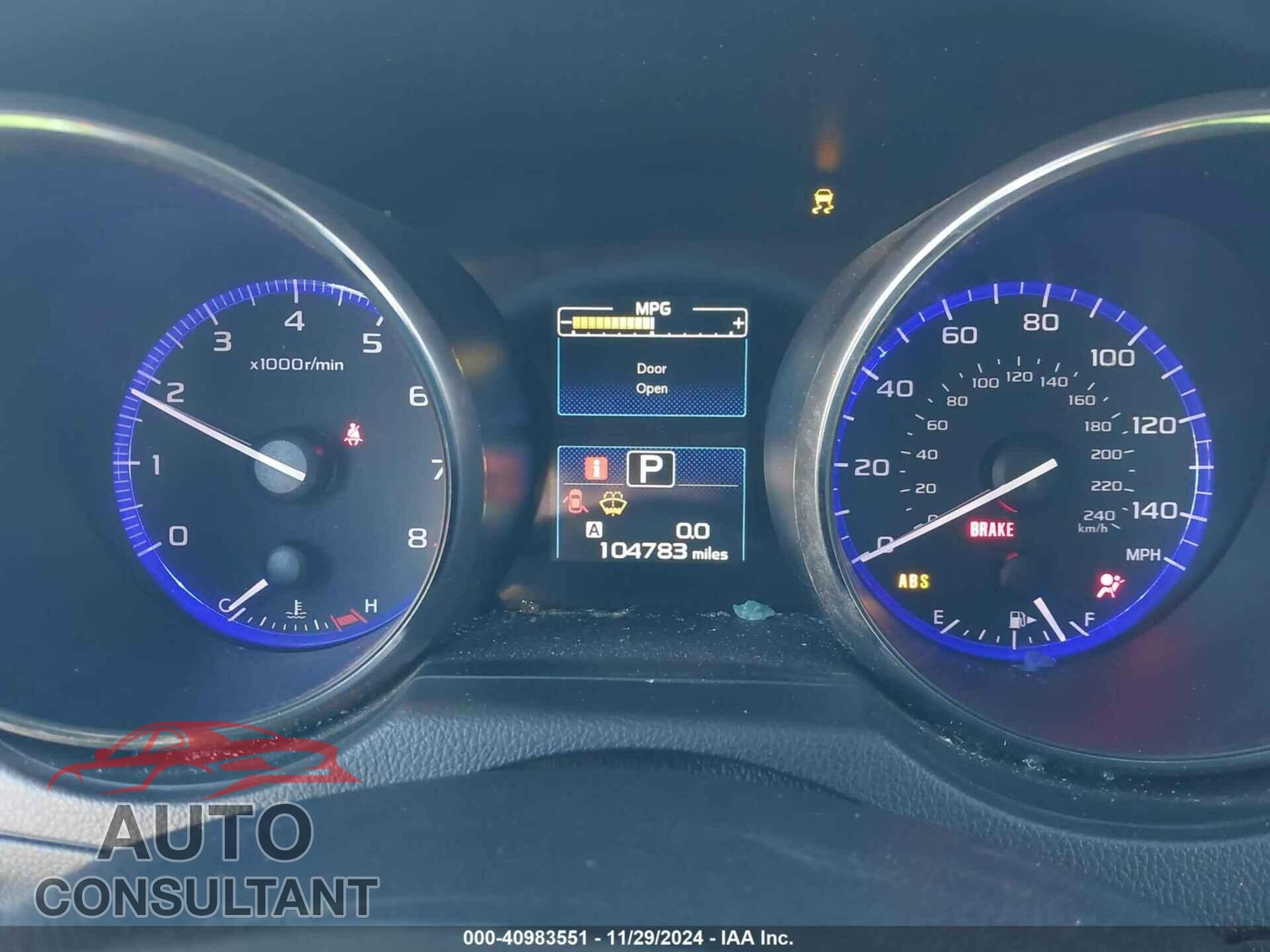 SUBARU OUTBACK 2016 - 4S4BSACC8G3338538
