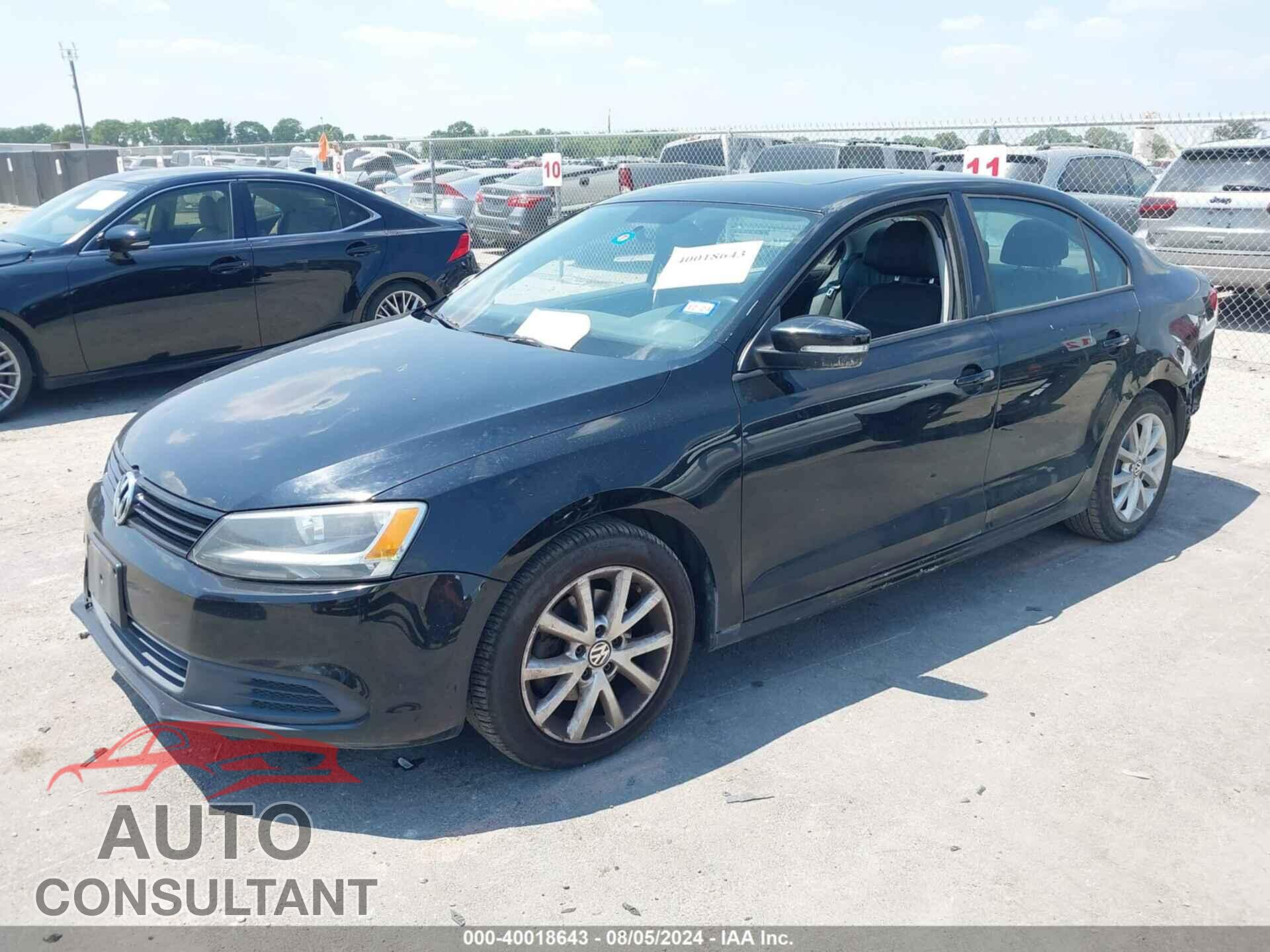 VOLKSWAGEN JETTA 2012 - 3VWDP7AJ3CM338097
