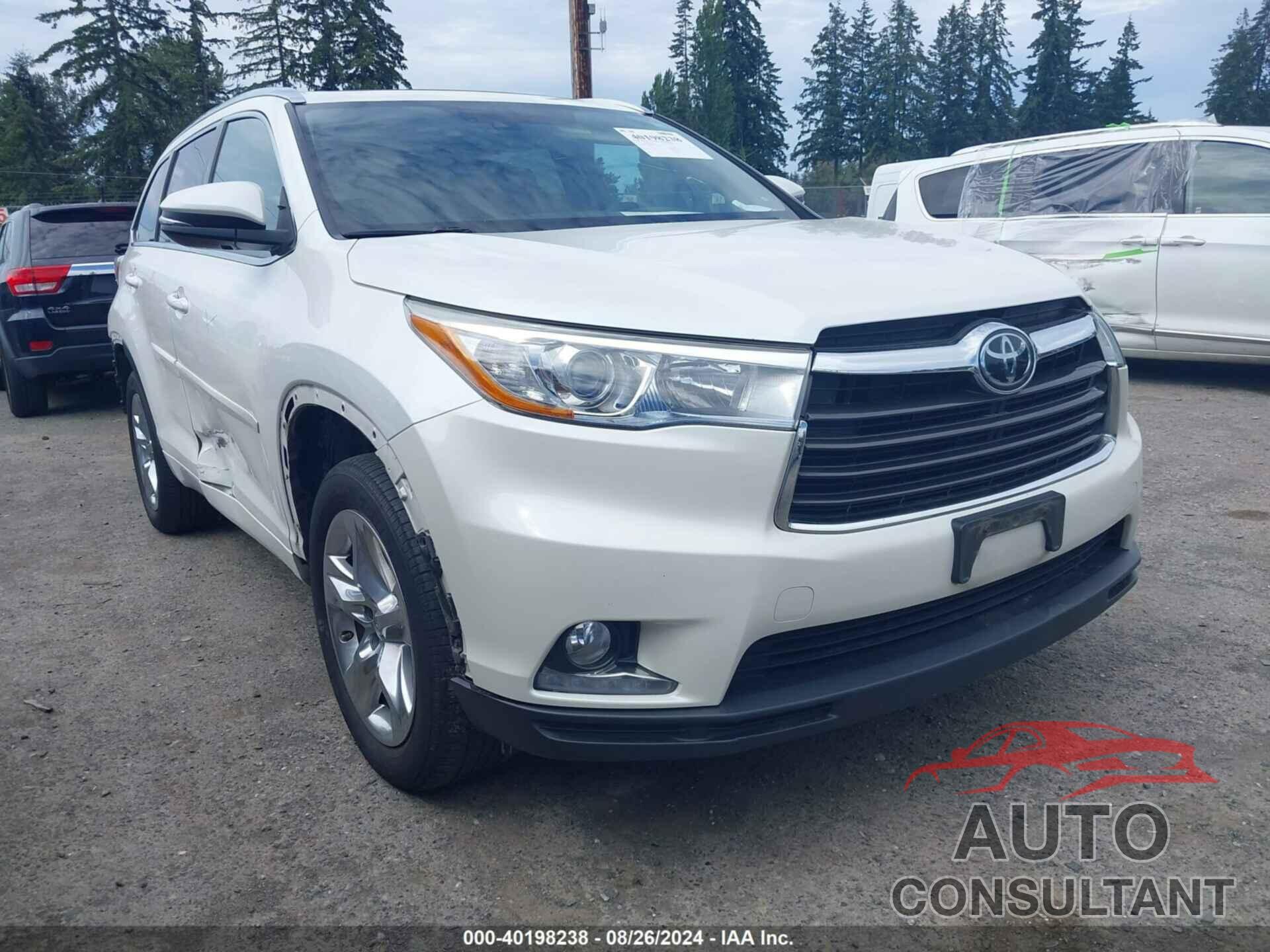 TOYOTA HIGHLANDER 2016 - 5TDYKRFH6GS185628