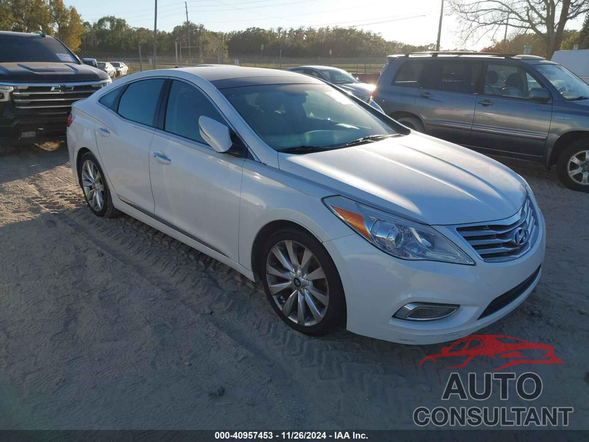 HYUNDAI AZERA 2013 - KMHFH4JG5DA272125