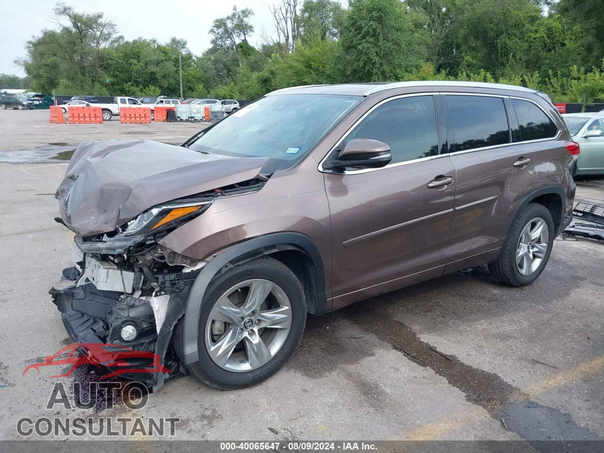 TOYOTA HIGHLANDER 2017 - 5TDYZRFH3HS224558