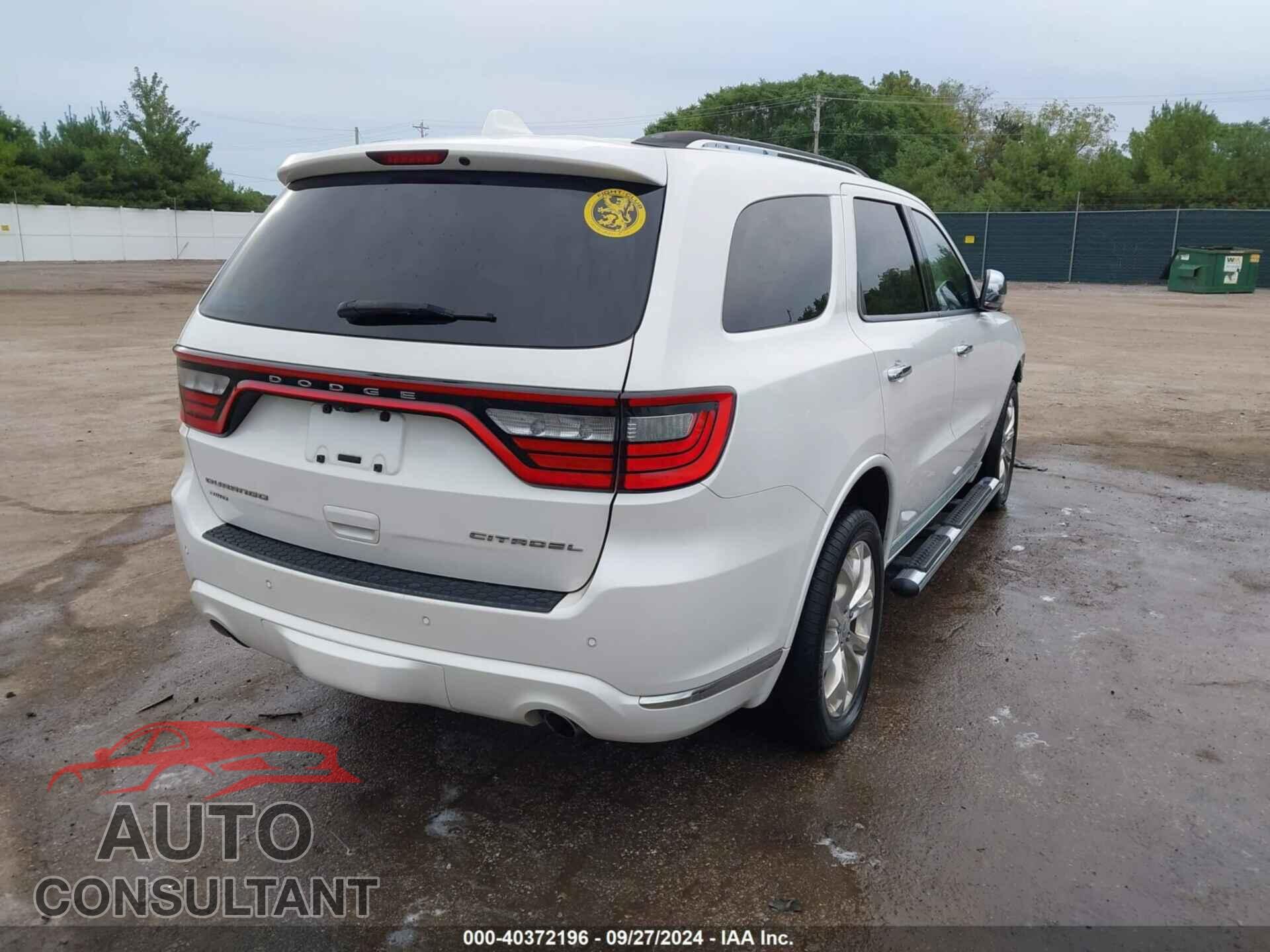 DODGE DURANGO 2017 - 1C4SDJET5HC623372