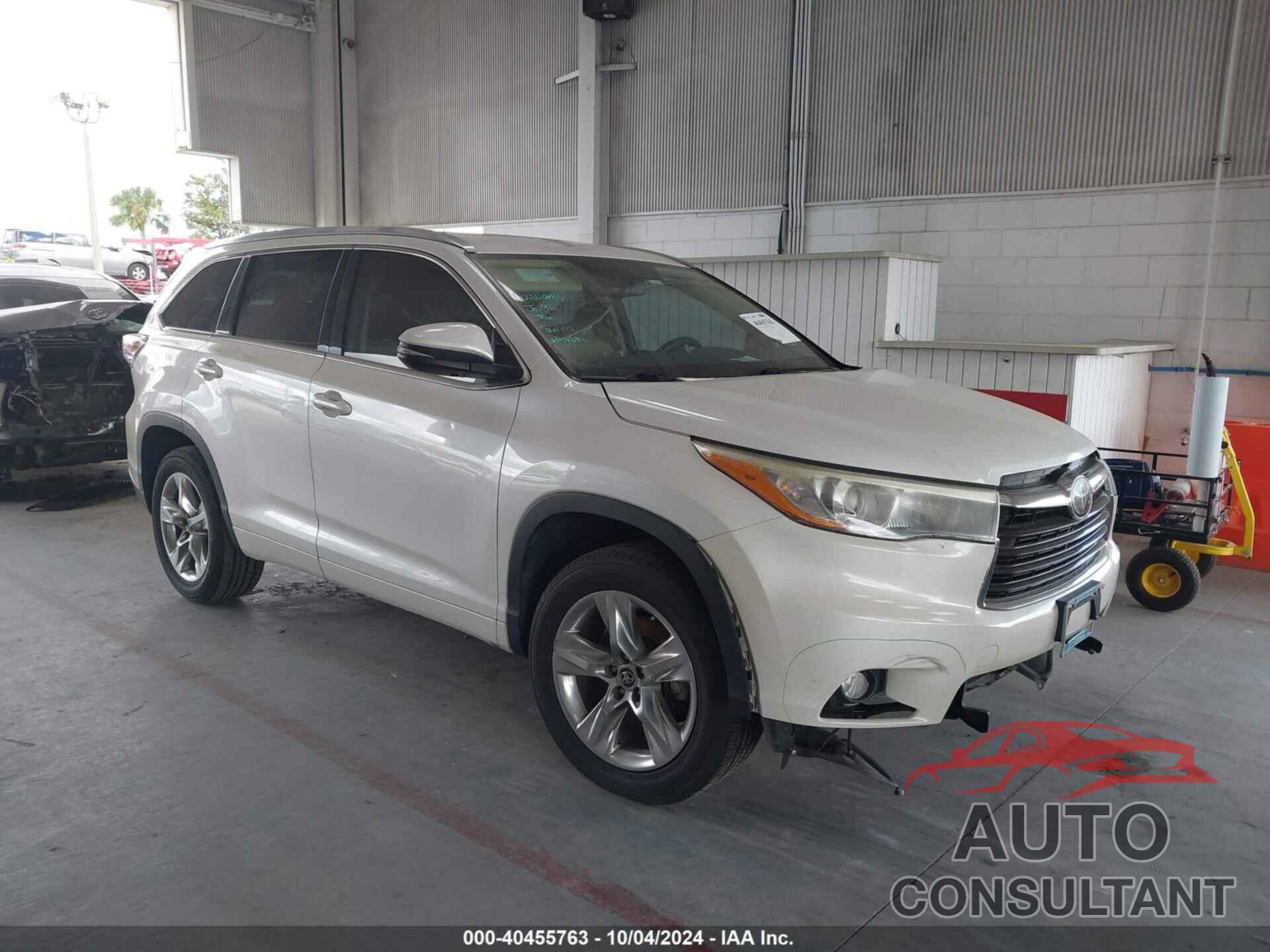 TOYOTA HIGHLANDER 2016 - 5TDYKRFH4GS126772