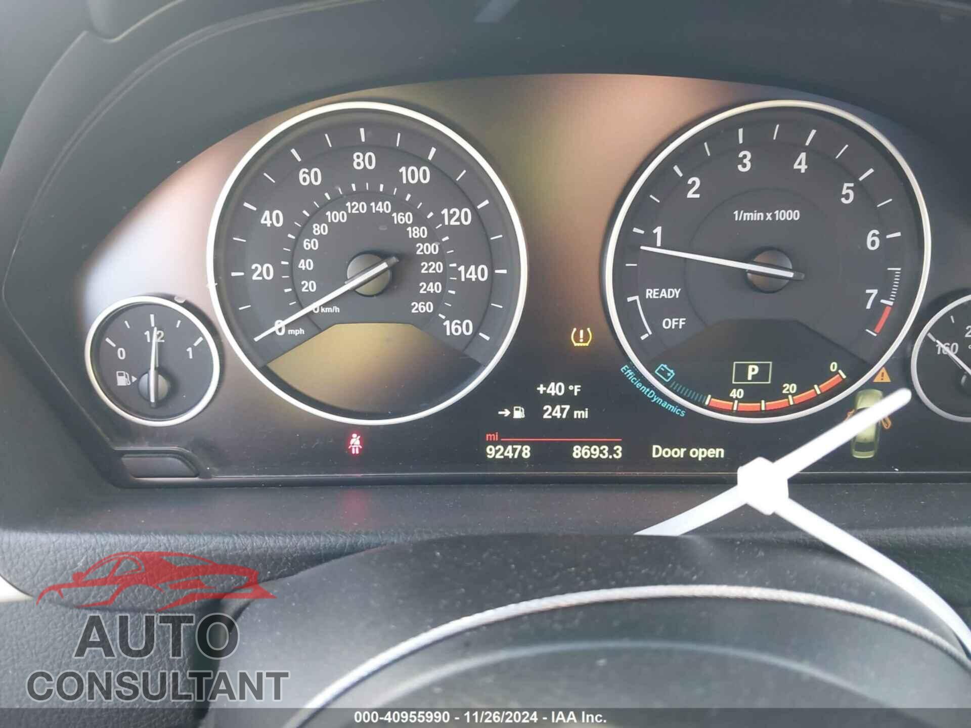 BMW 320I 2015 - WBA3B1G53FNT02034