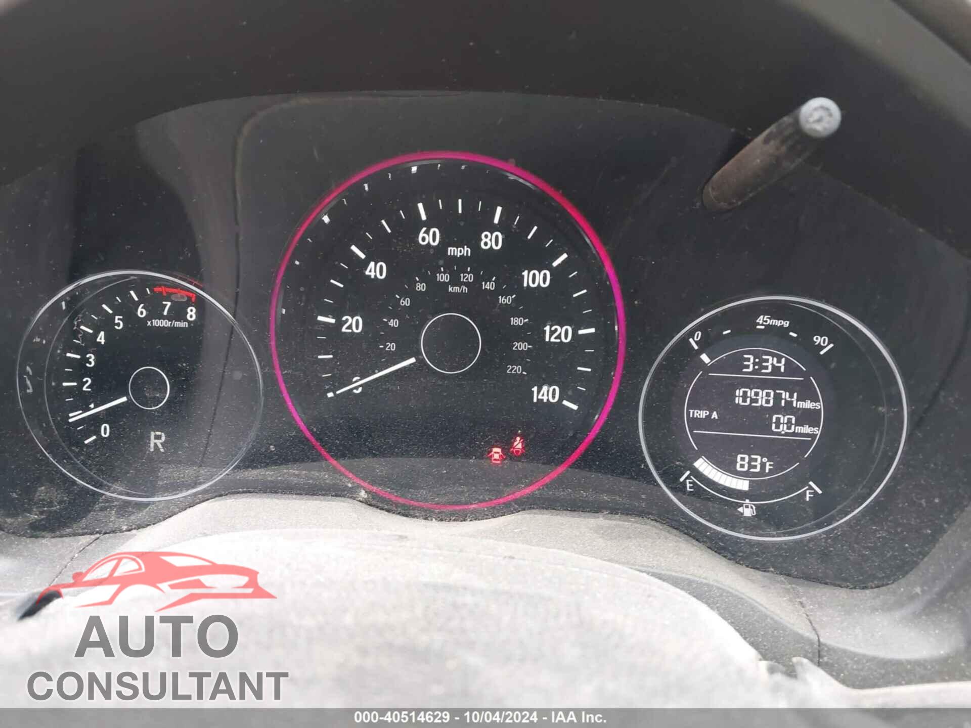 HONDA HR-V 2017 - 3CZRU6H50HM719086