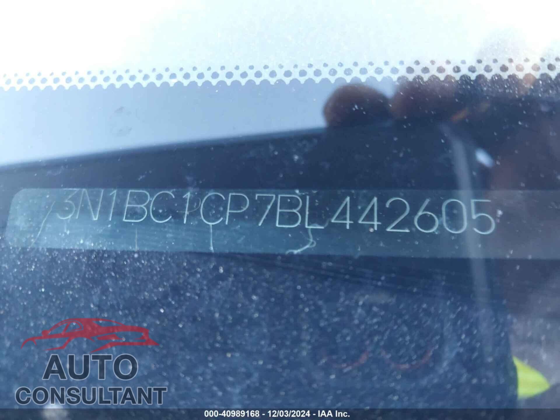 NISSAN VERSA 2011 - 3N1BC1CP7BL442605