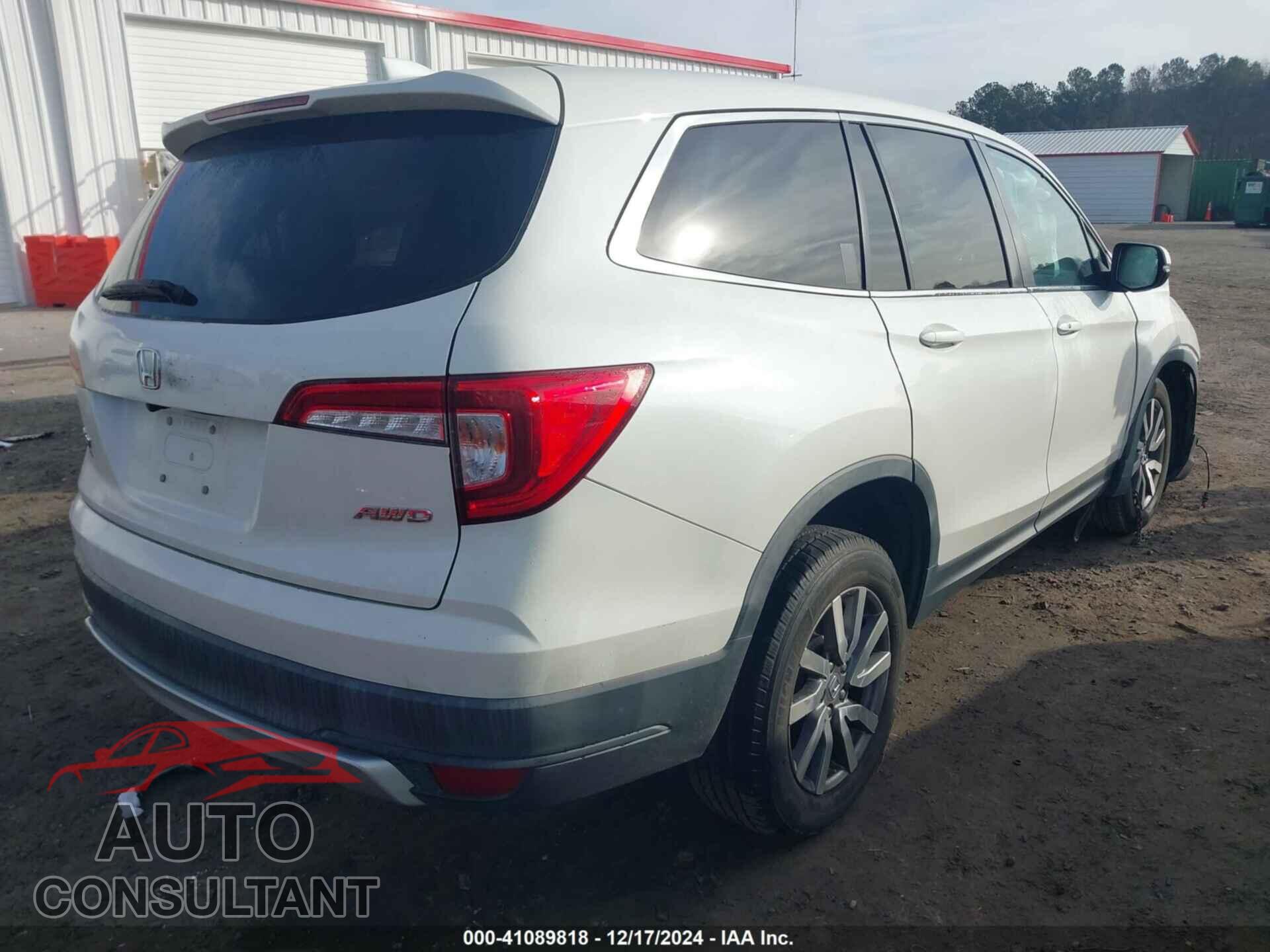 HONDA PILOT 2019 - 5FNYF6H54KB002228