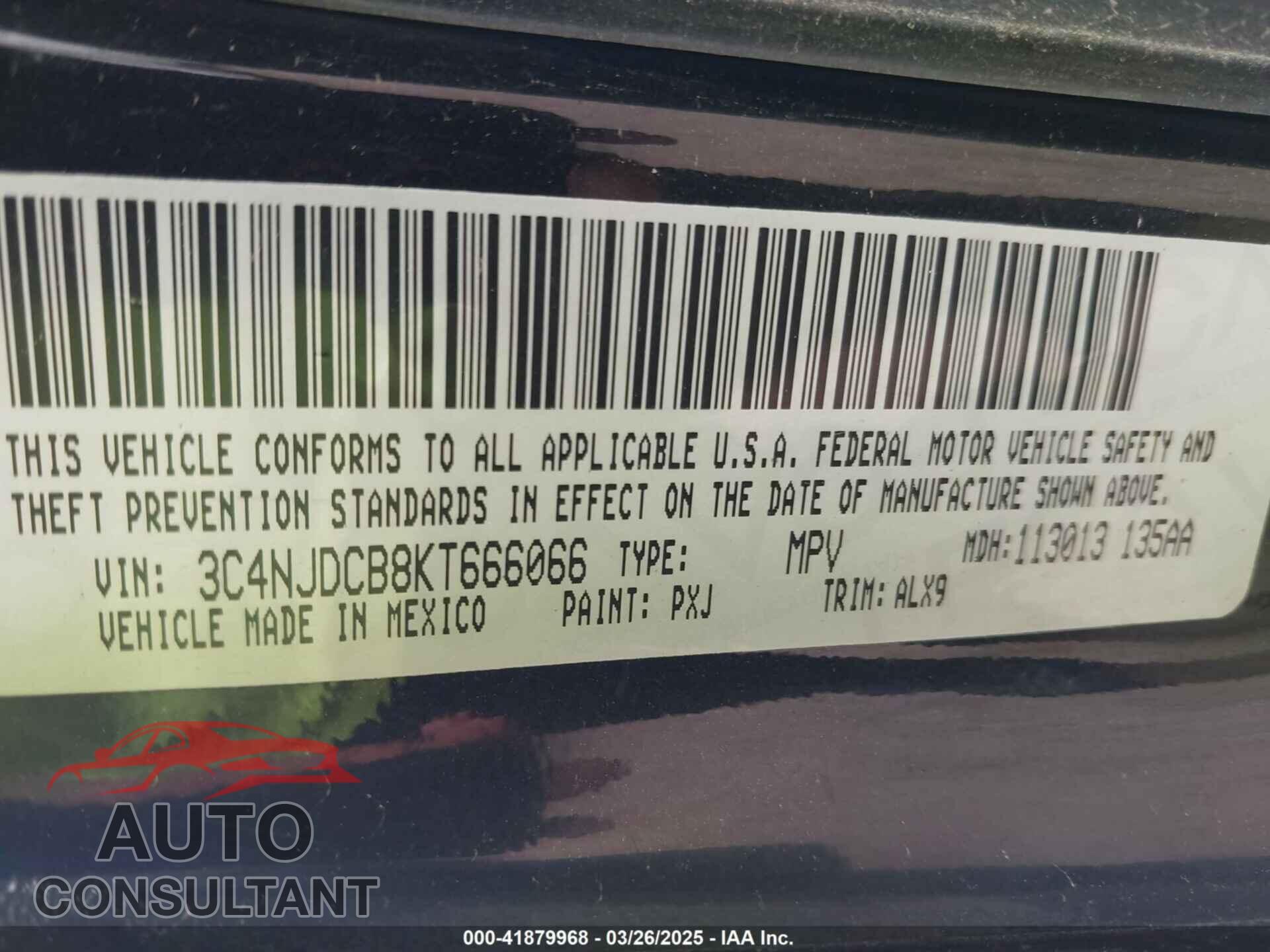 JEEP COMPASS 2019 - 3C4NJDCB8KT666066