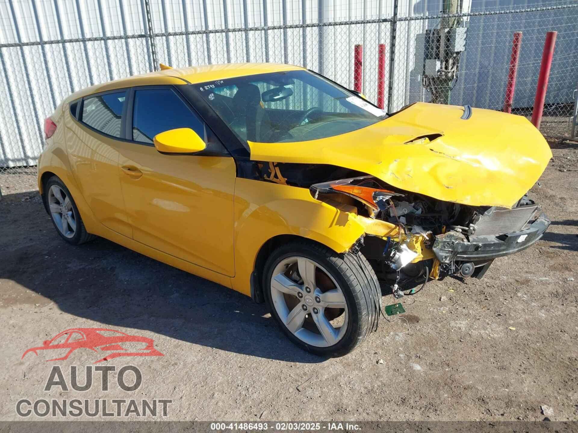 HYUNDAI VELOSTER 2012 - KMHTC6AD9CU065088