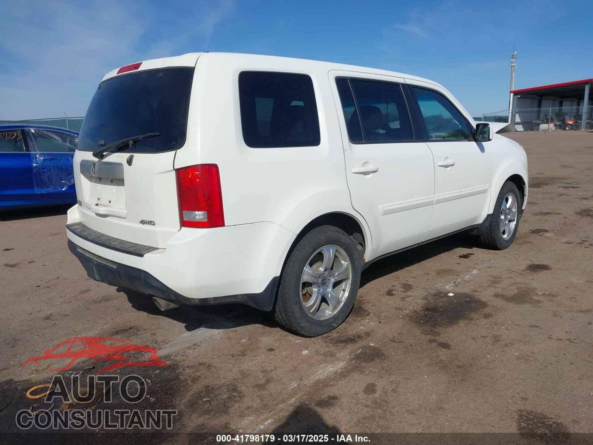 HONDA PILOT 2012 - 5FNYF4H56CB021904