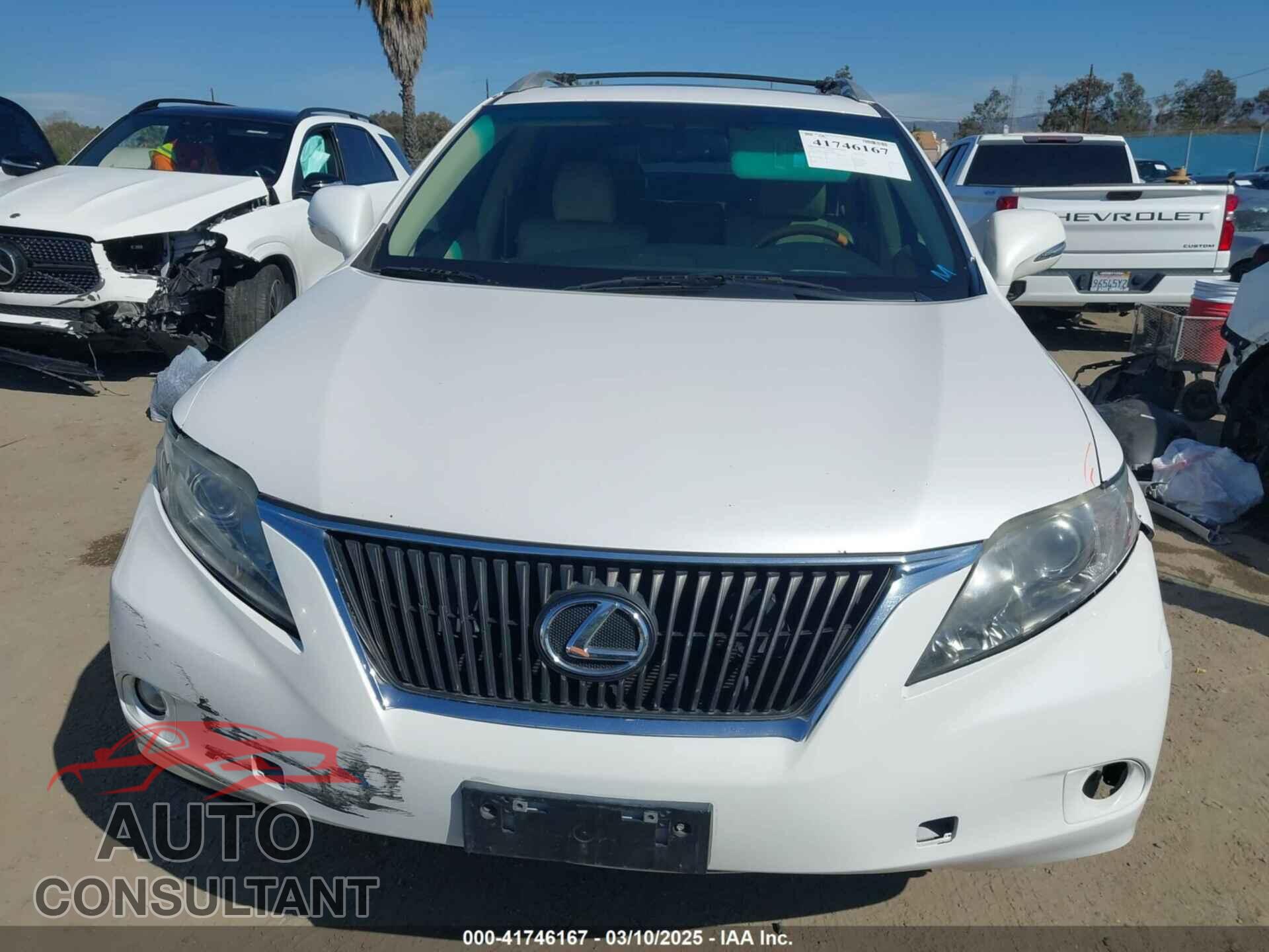 LEXUS RX 350 2011 - 2T2BK1BA2BC106839
