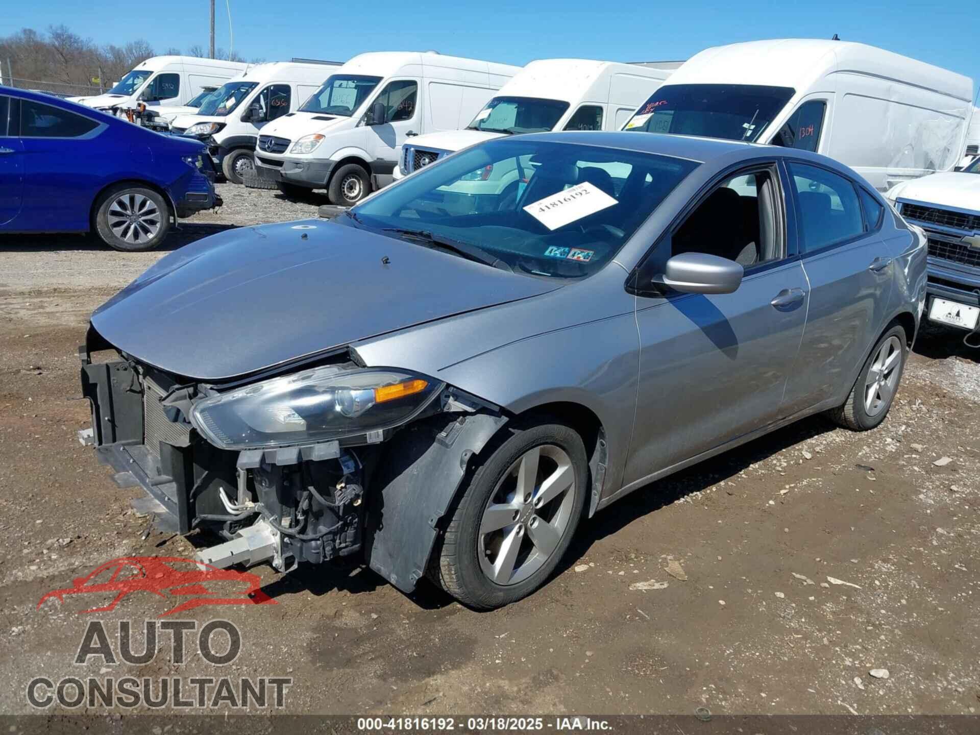 DODGE DART 2016 - 1C3CDFBBXGD605878