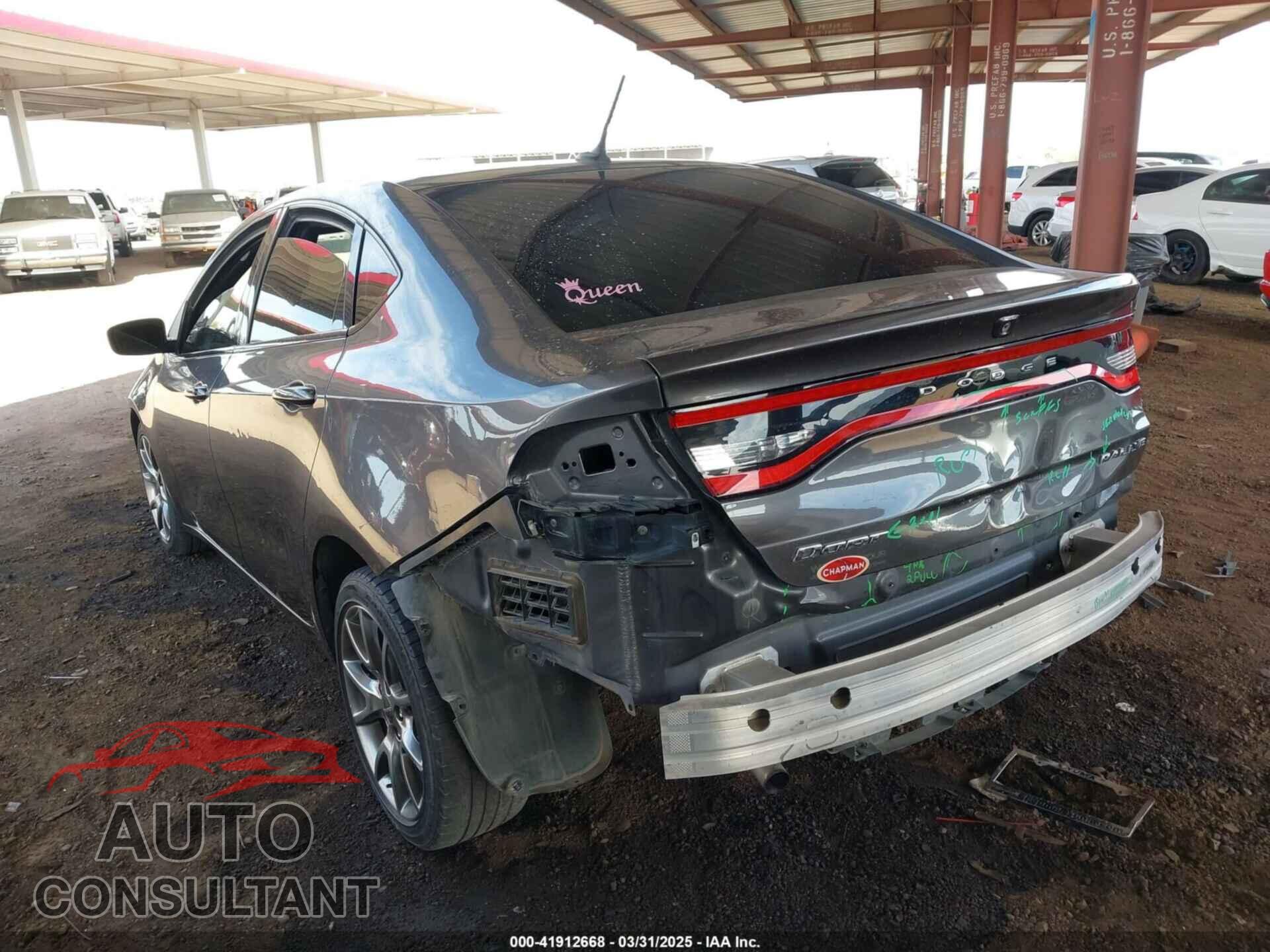 DODGE DART 2015 - 1C3CDFBB0FD174255