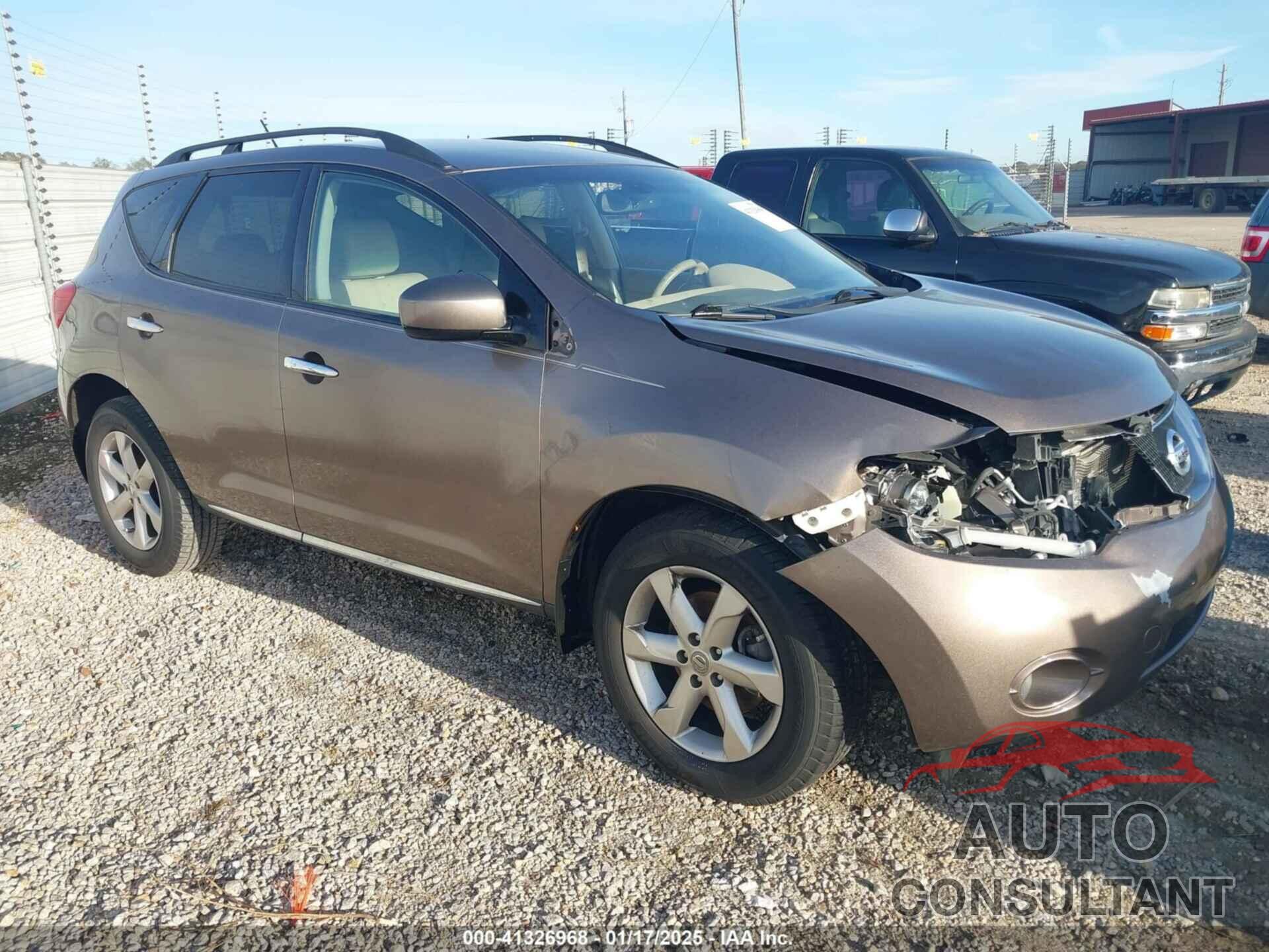 NISSAN MURANO 2009 - JN8AZ18U29W023818