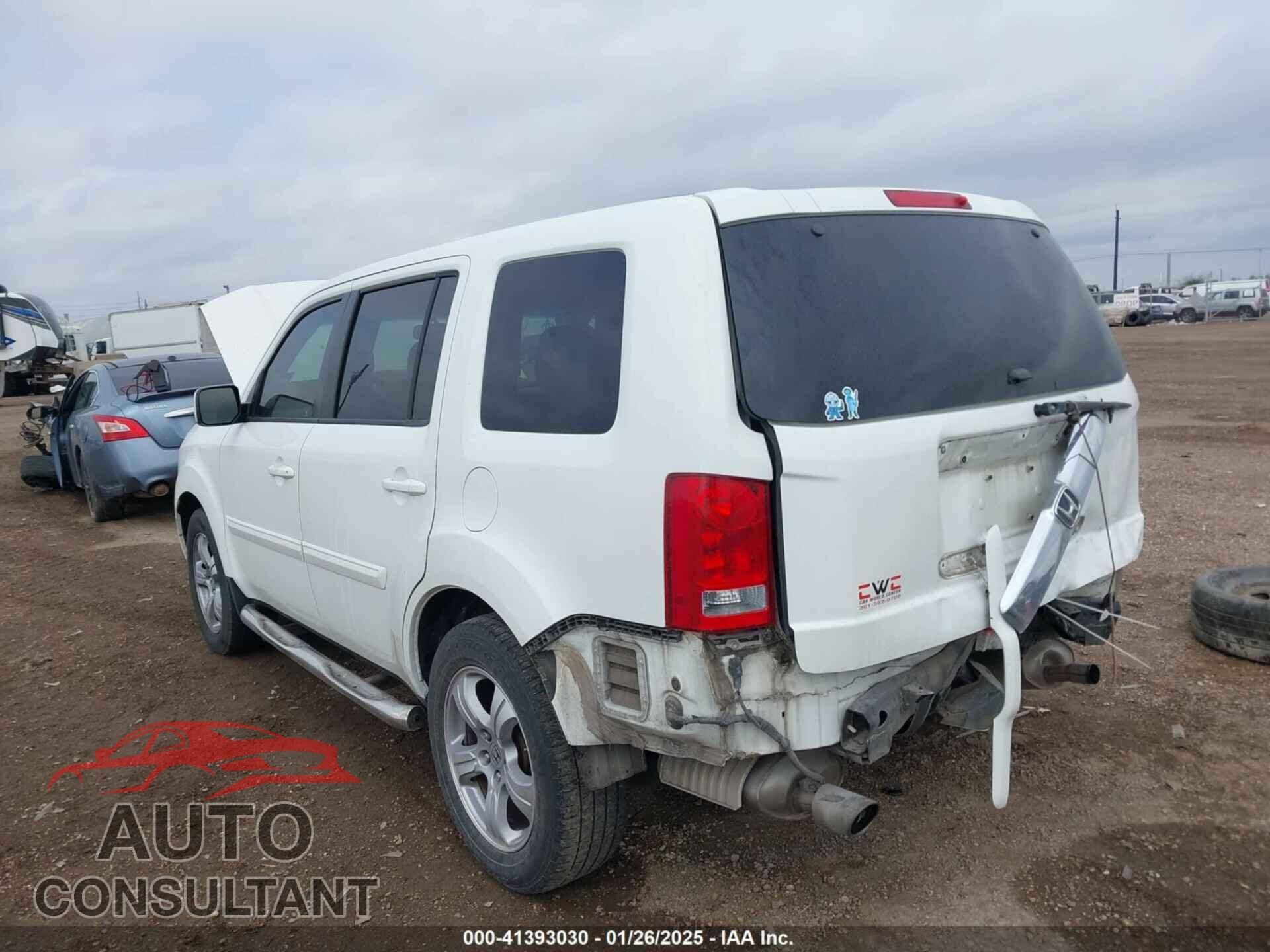 HONDA PILOT 2012 - 5FNYF3H54CB033818