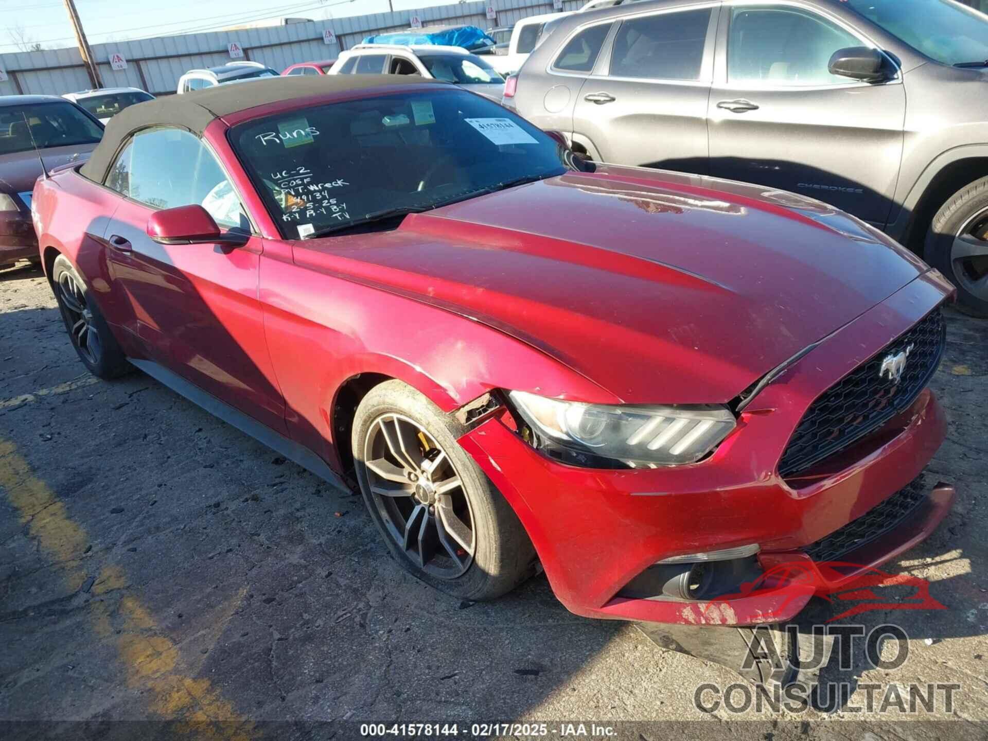 FORD MUSTANG 2016 - 1FATP8UH1G5318686