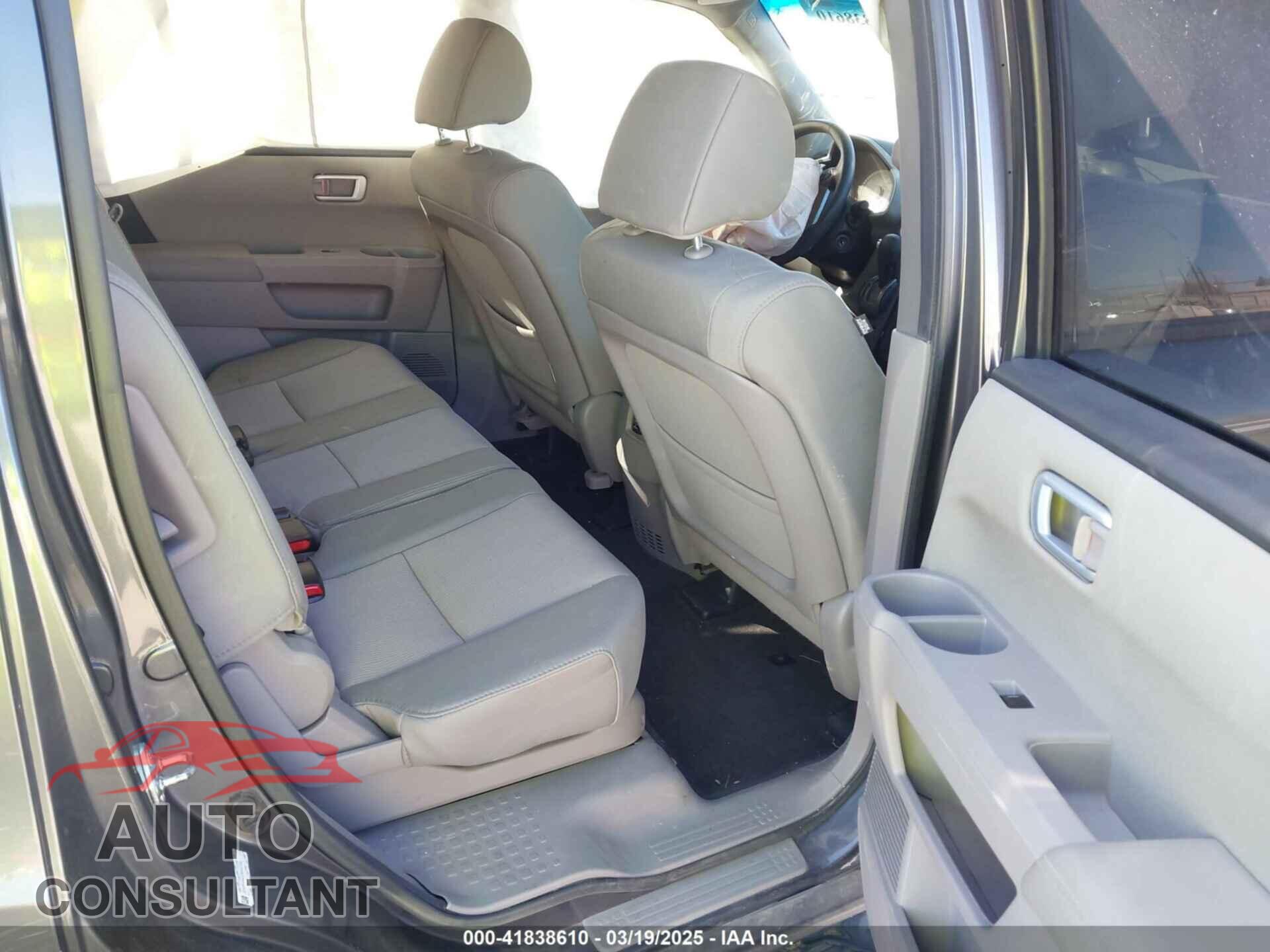 HONDA PILOT 2012 - 5FNYF3H47CB043704