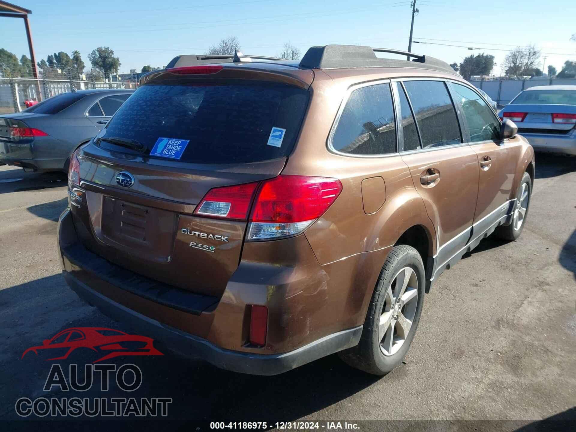 SUBARU OUTBACK 2013 - 4S4BRBJC4D3206179