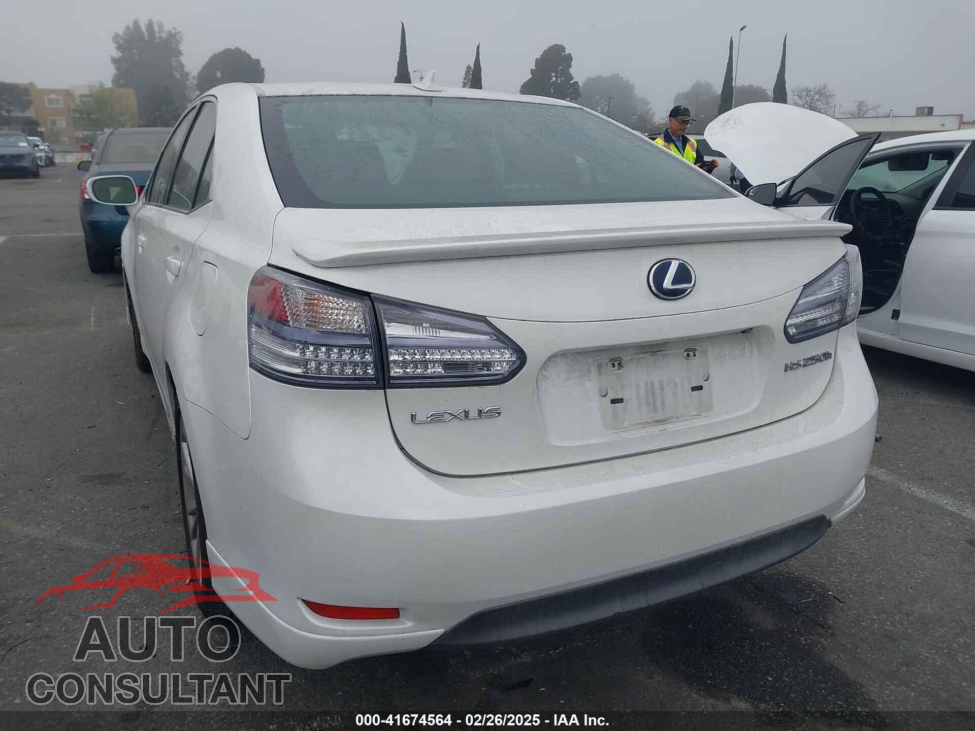 LEXUS HS 250H 2010 - JTHBB1BA0A2014578