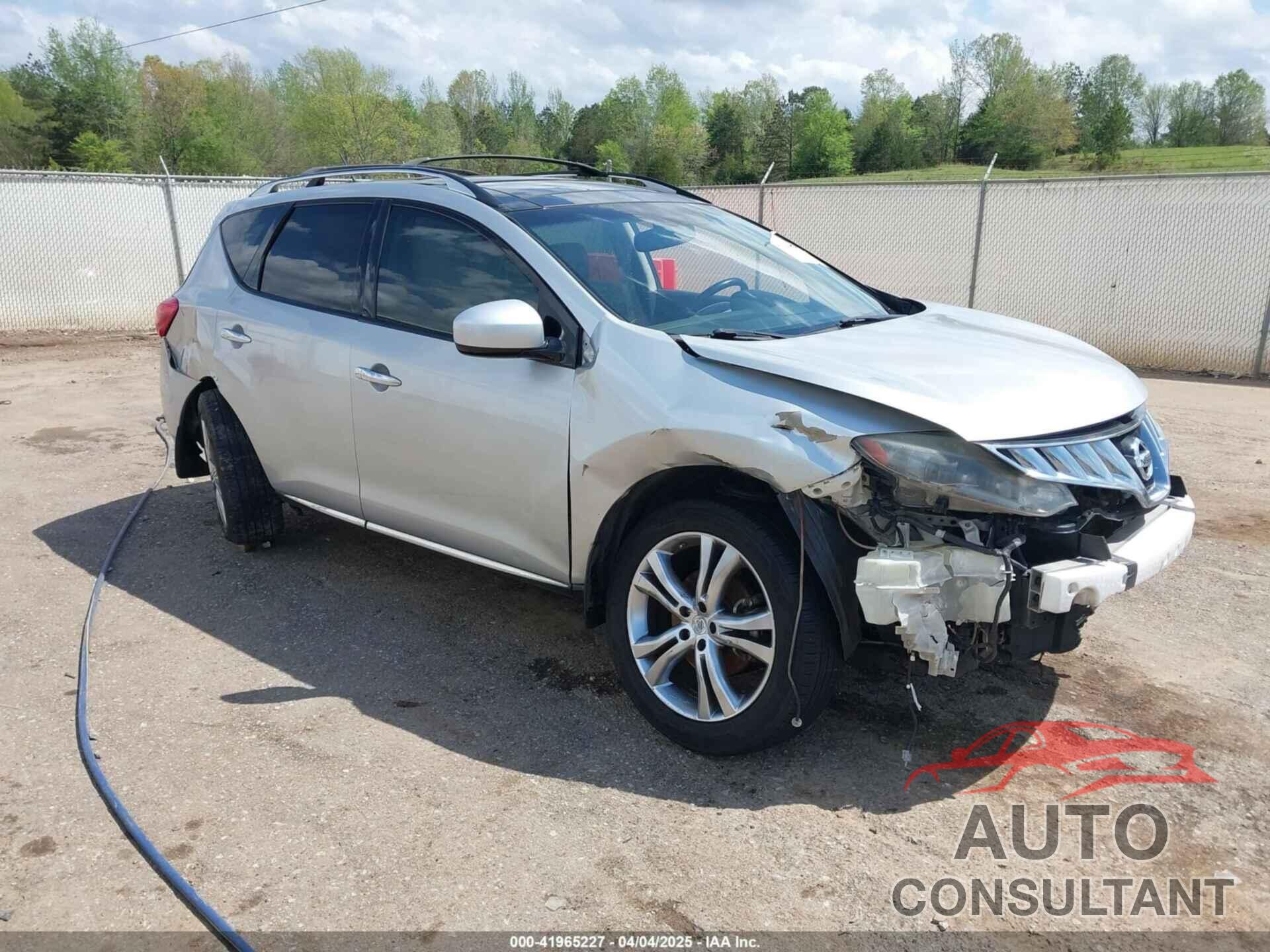 NISSAN MURANO 2010 - JN8AZ1MU7AW014140