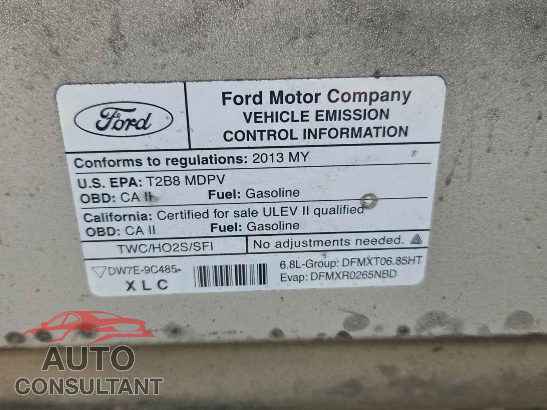 FORD E-350 SUPER DUTY 2013 - 1FTSE3ES8DDB21976