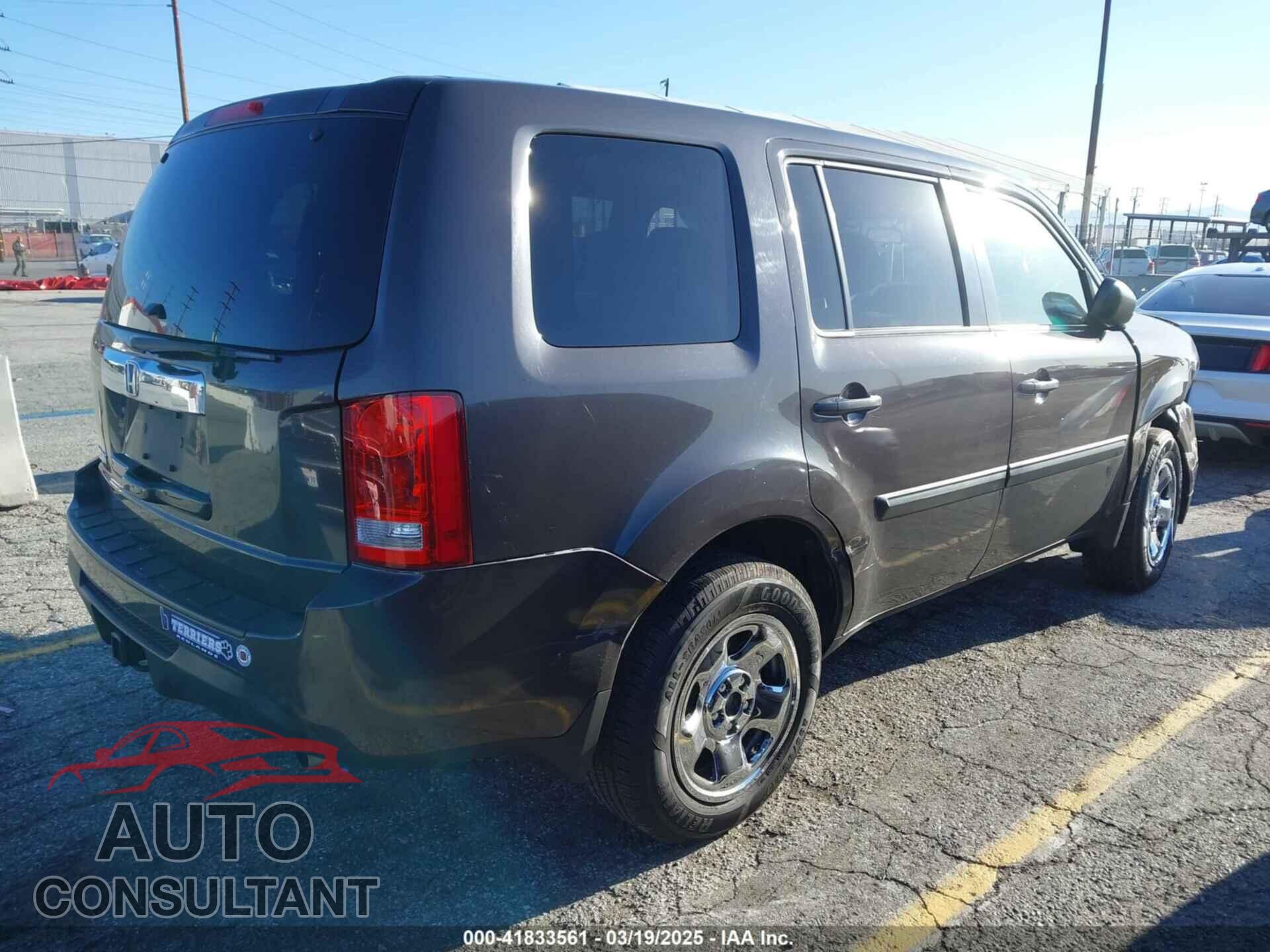 HONDA PILOT 2013 - 5FNYF3H20DB010933