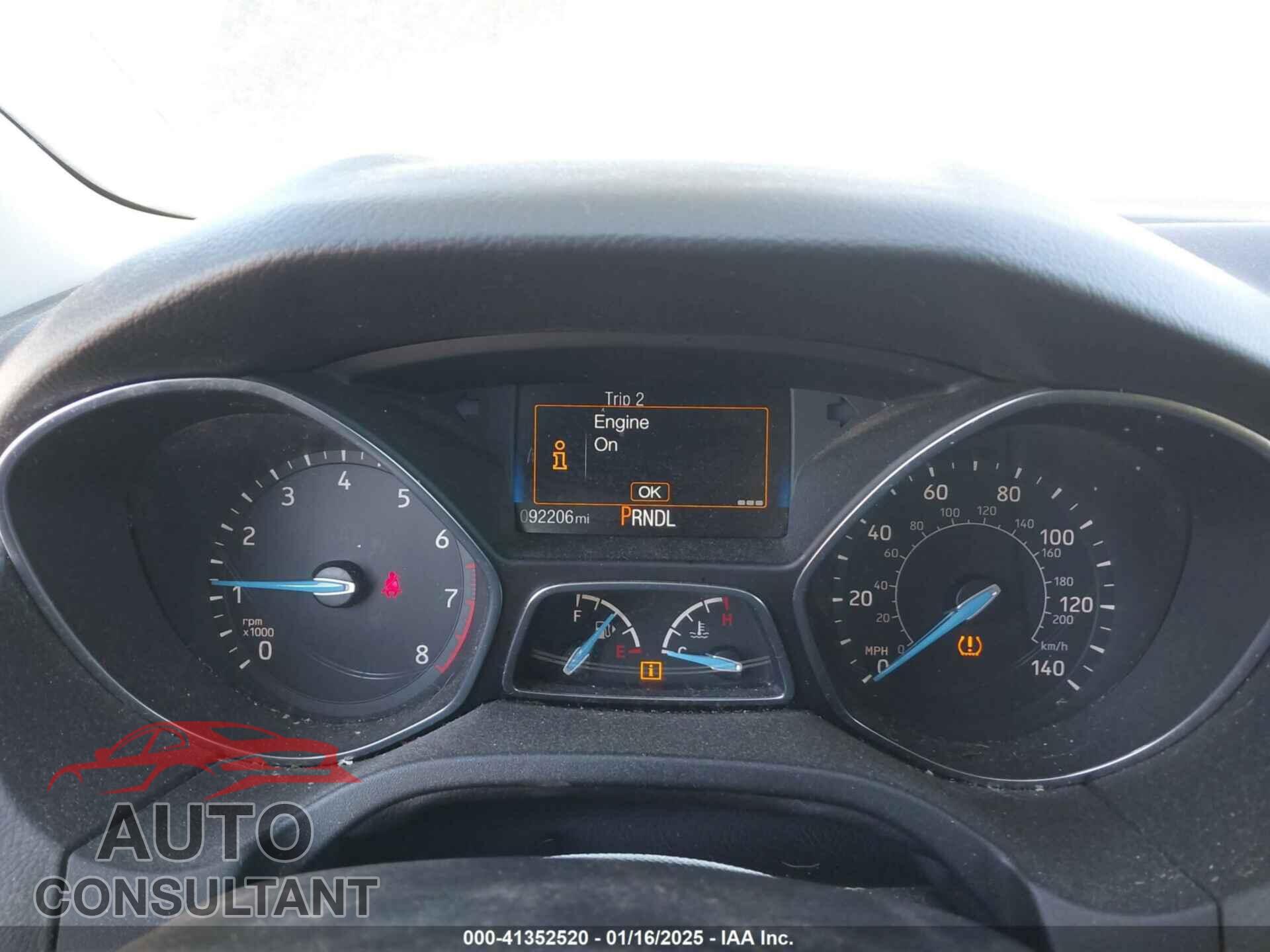 FORD FOCUS 2017 - 1FADP3E28HL301849