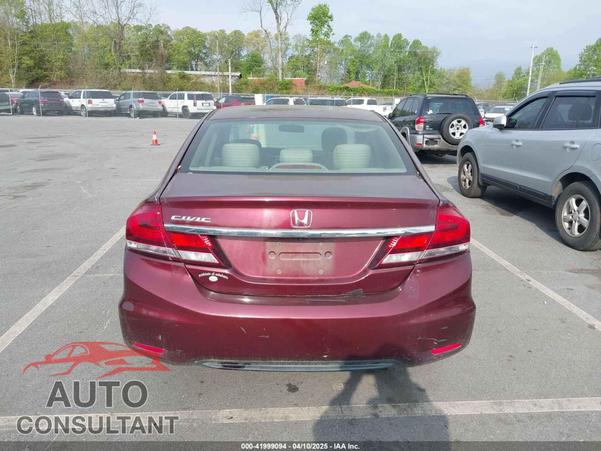 HONDA CIVIC 2013 - 19XFB2F83DE012038