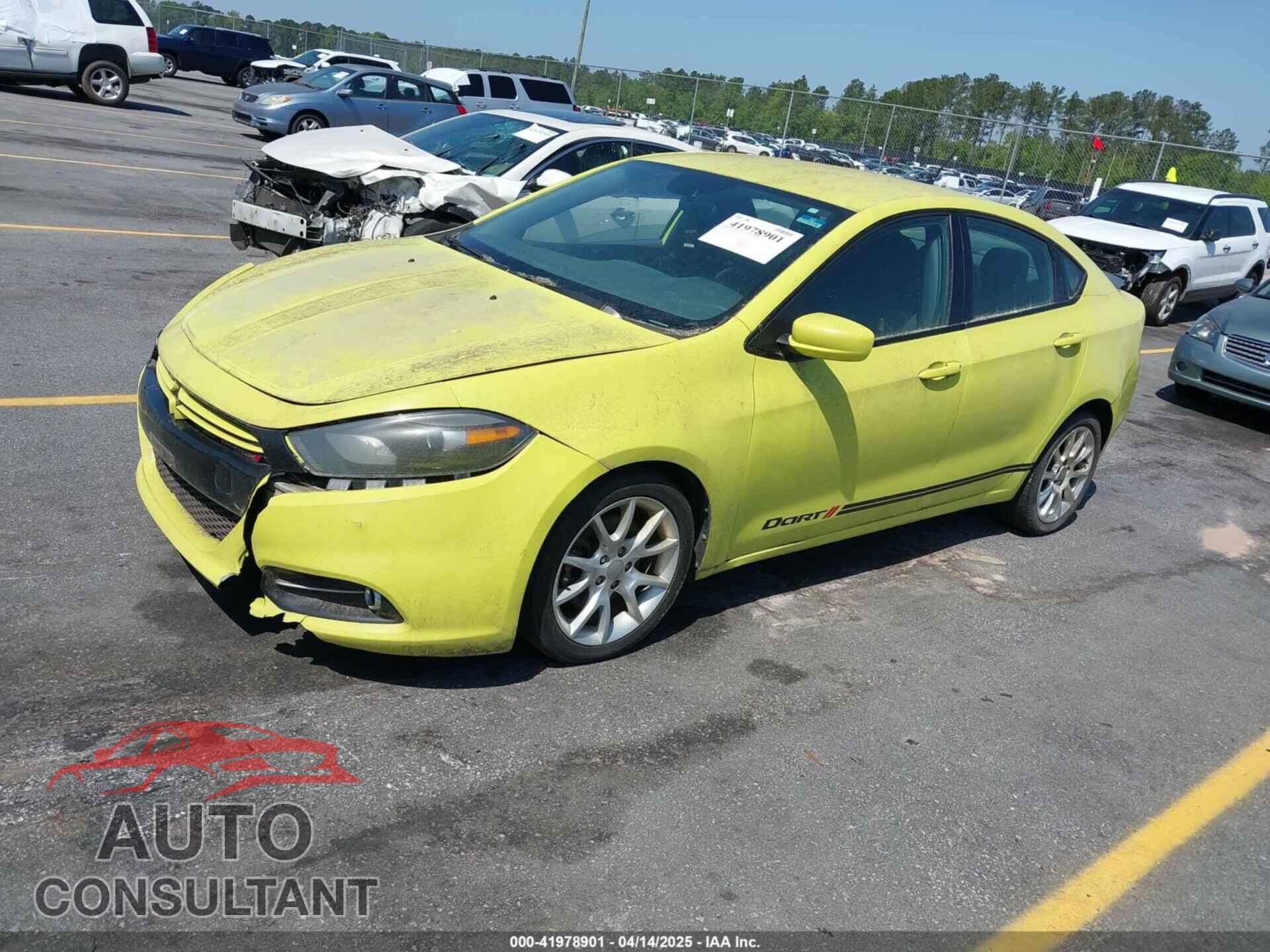 DODGE DART 2013 - 1C3CDFBA6DD175995