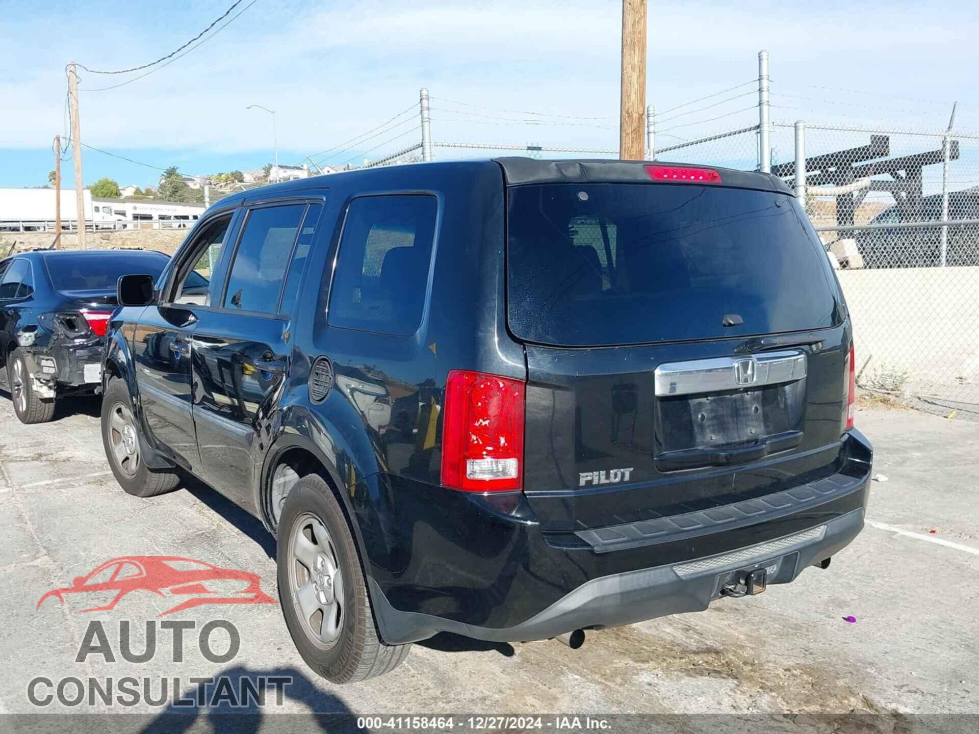 HONDA PILOT 2013 - 5FNYF3H28DB038026