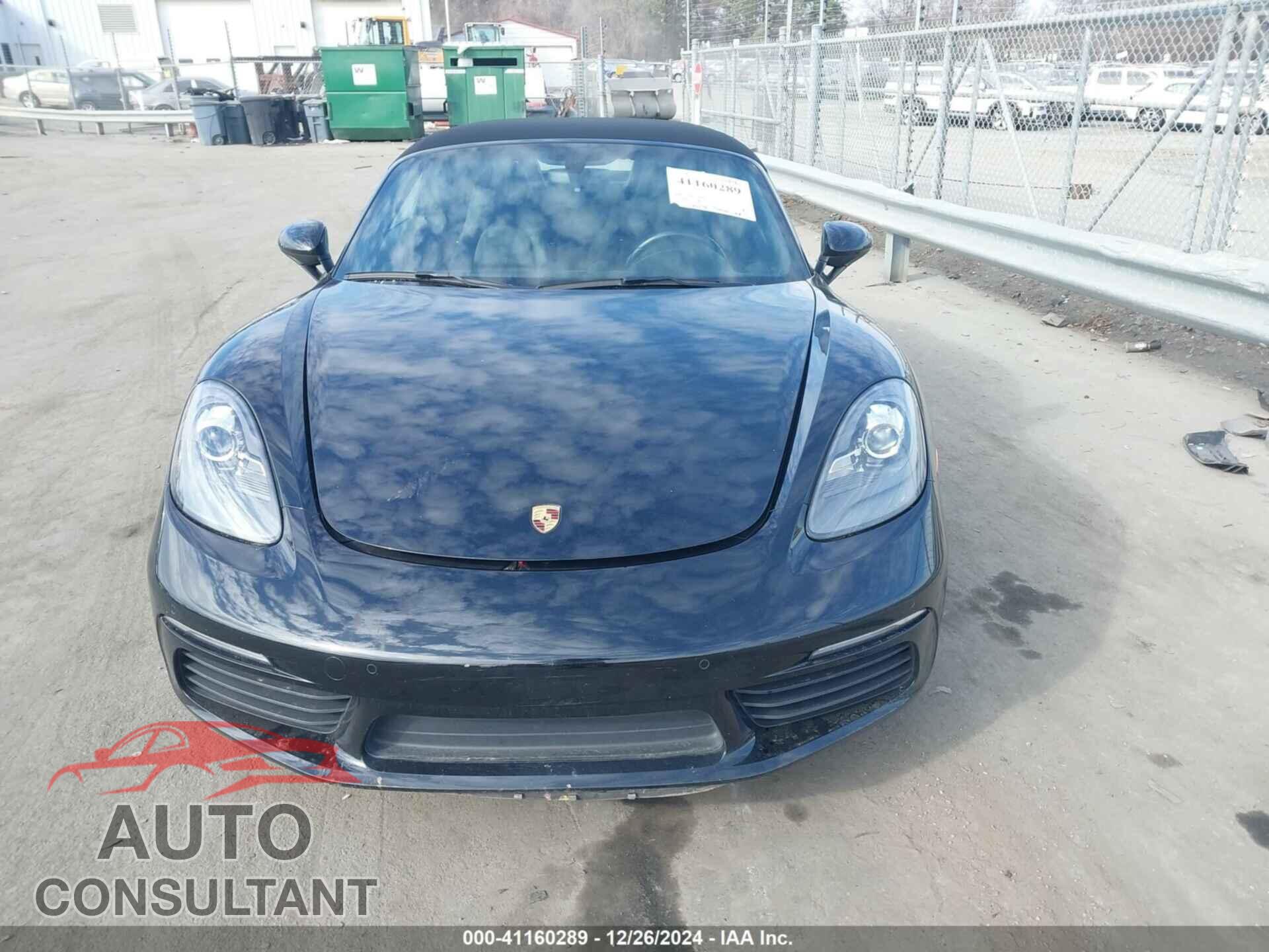 PORSCHE 718 BOXSTER 2017 - WP0CA2A82HS221268