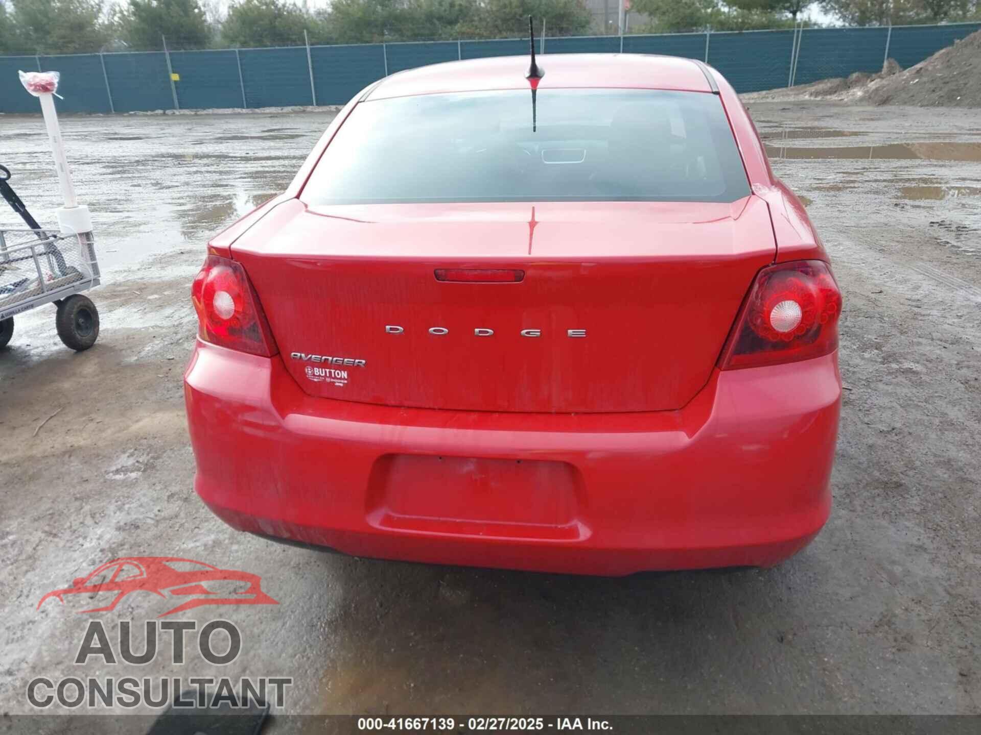 DODGE AVENGER 2011 - 1B3BD2FB7BN562034