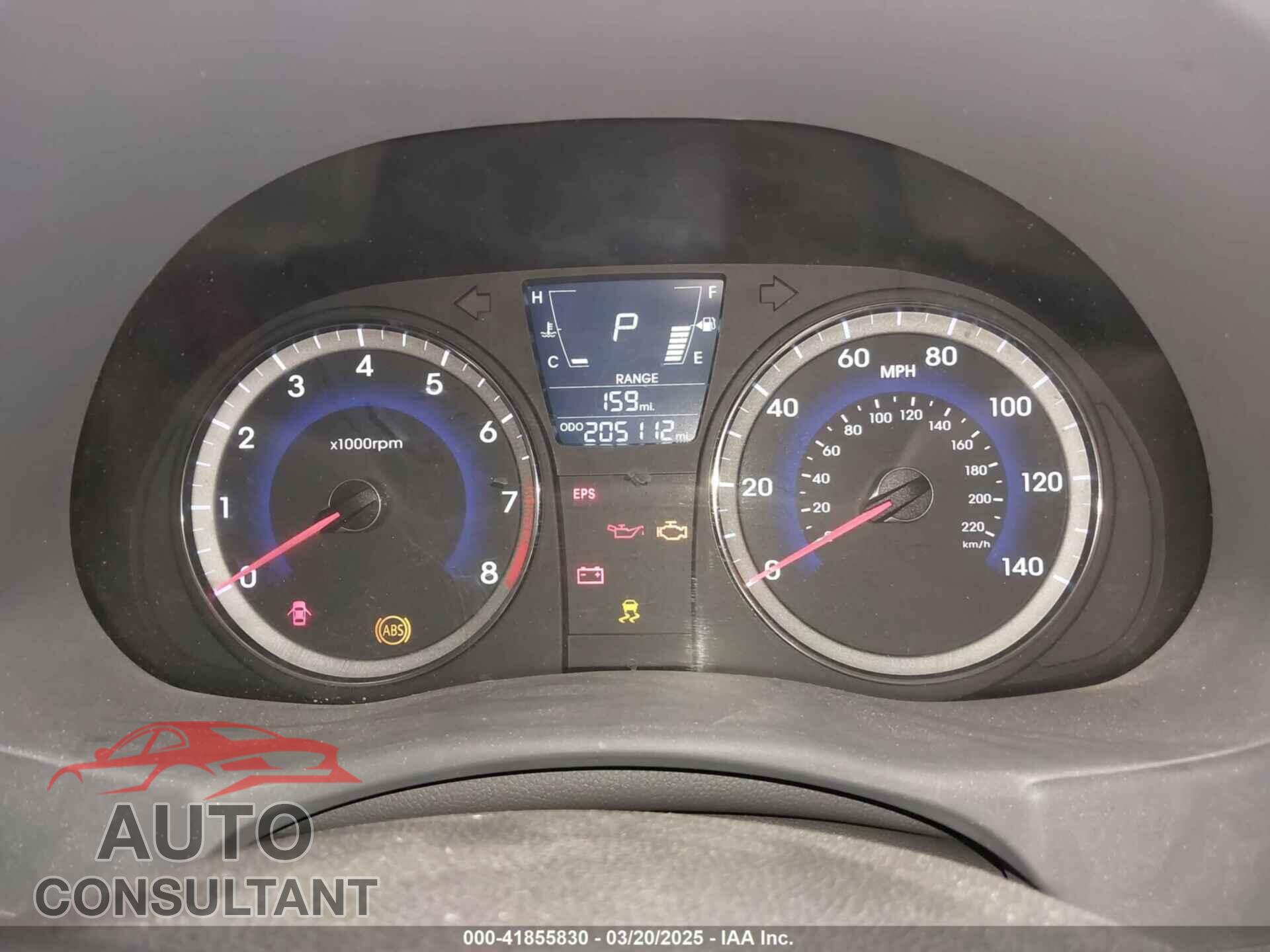 HYUNDAI ACCENT 2013 - KMHCU5AE4DU091826