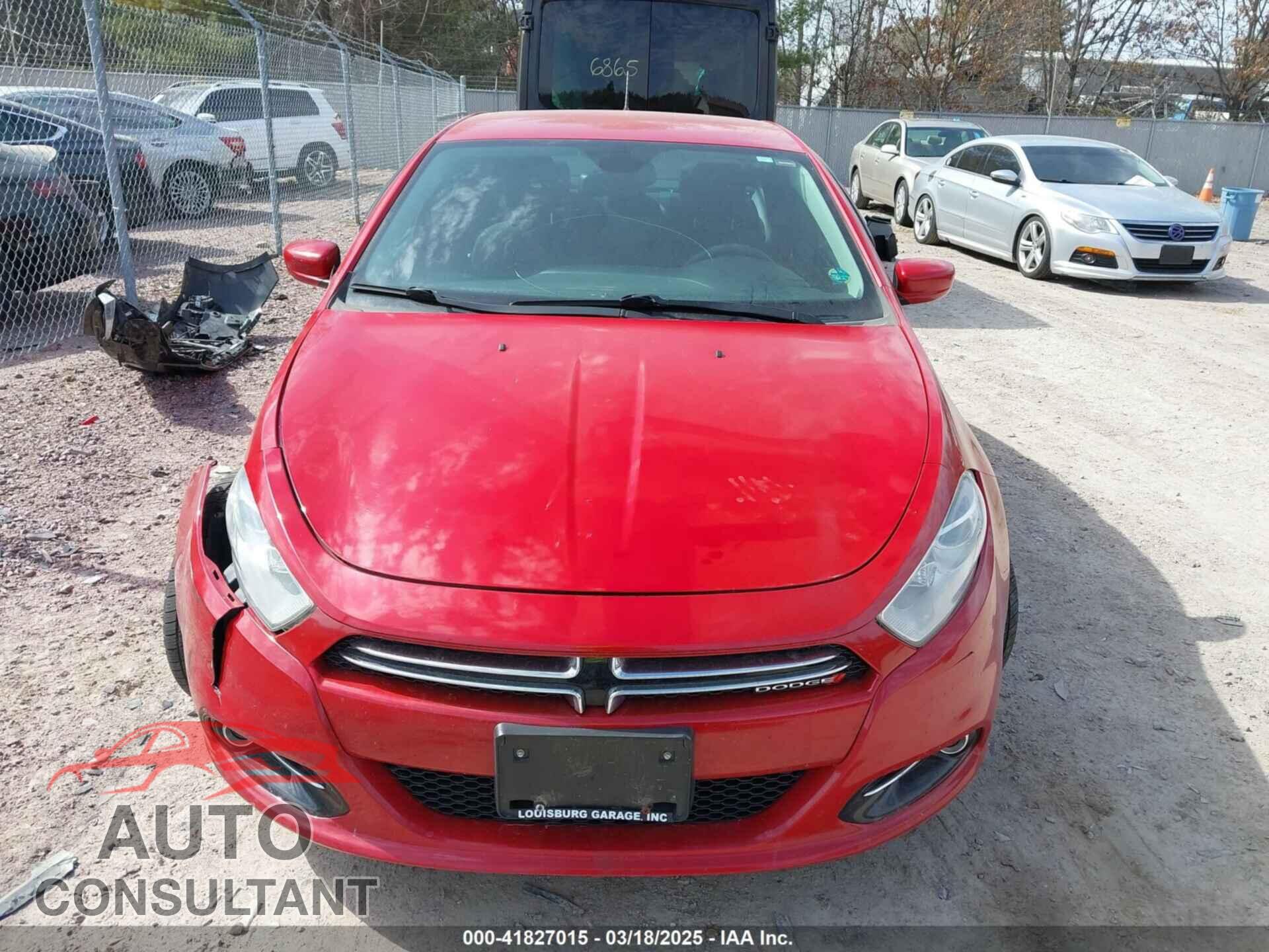 DODGE DART 2016 - 1C3CDFFA0GD819554