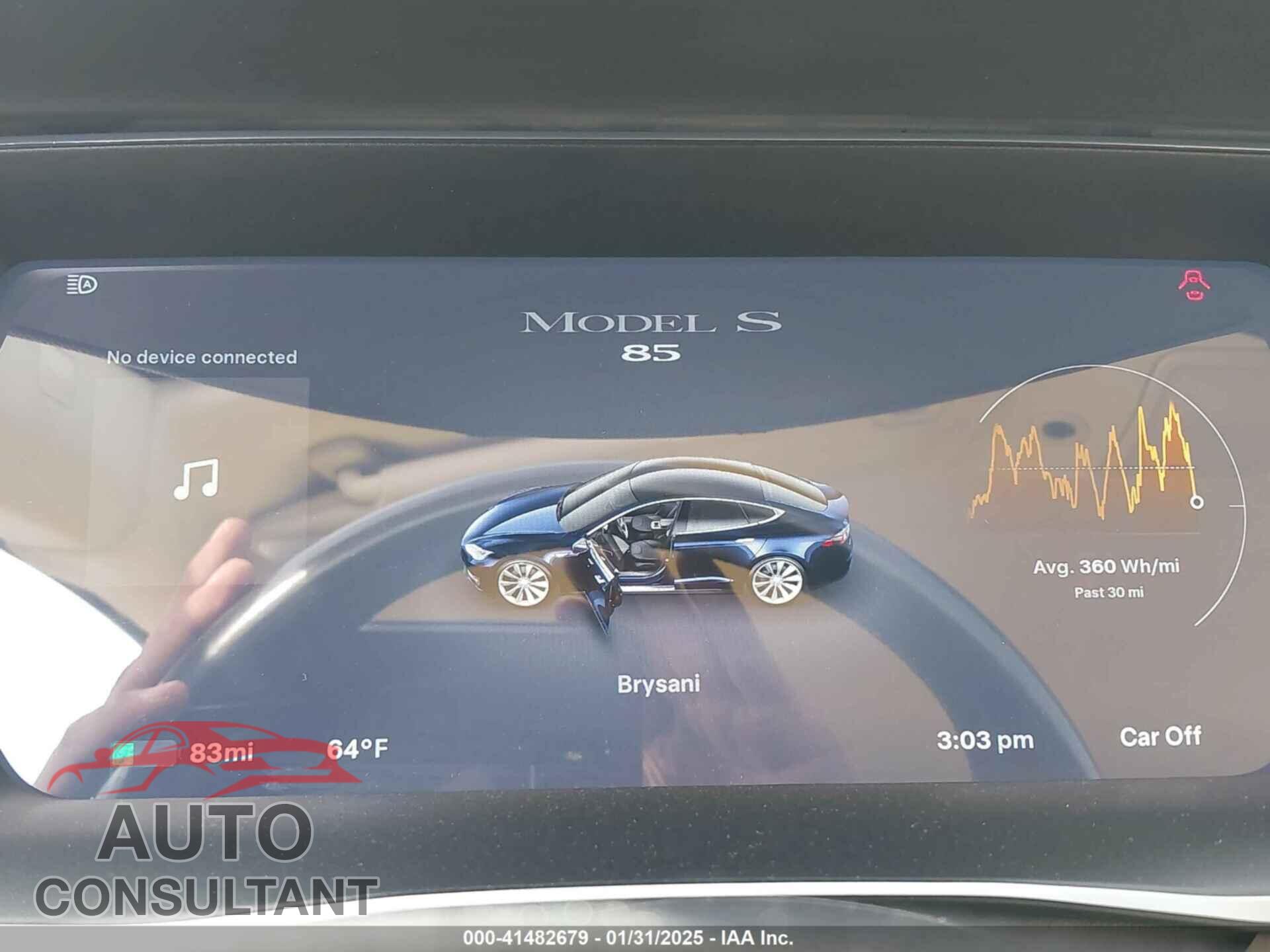TESLA MODEL S 2014 - 5YJSA1H11EFP54185