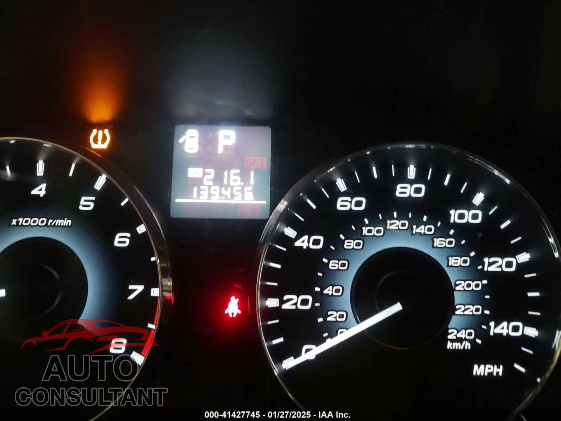 SUBARU LEGACY 2012 - 4S3BMBK69C3036363