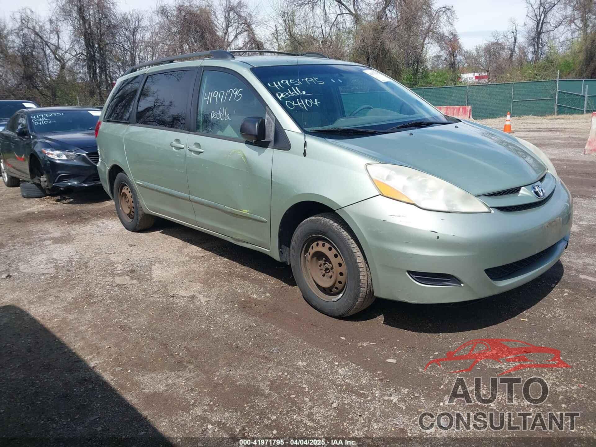 TOYOTA SIENNA 2009 - 5TDZK23C39S276508